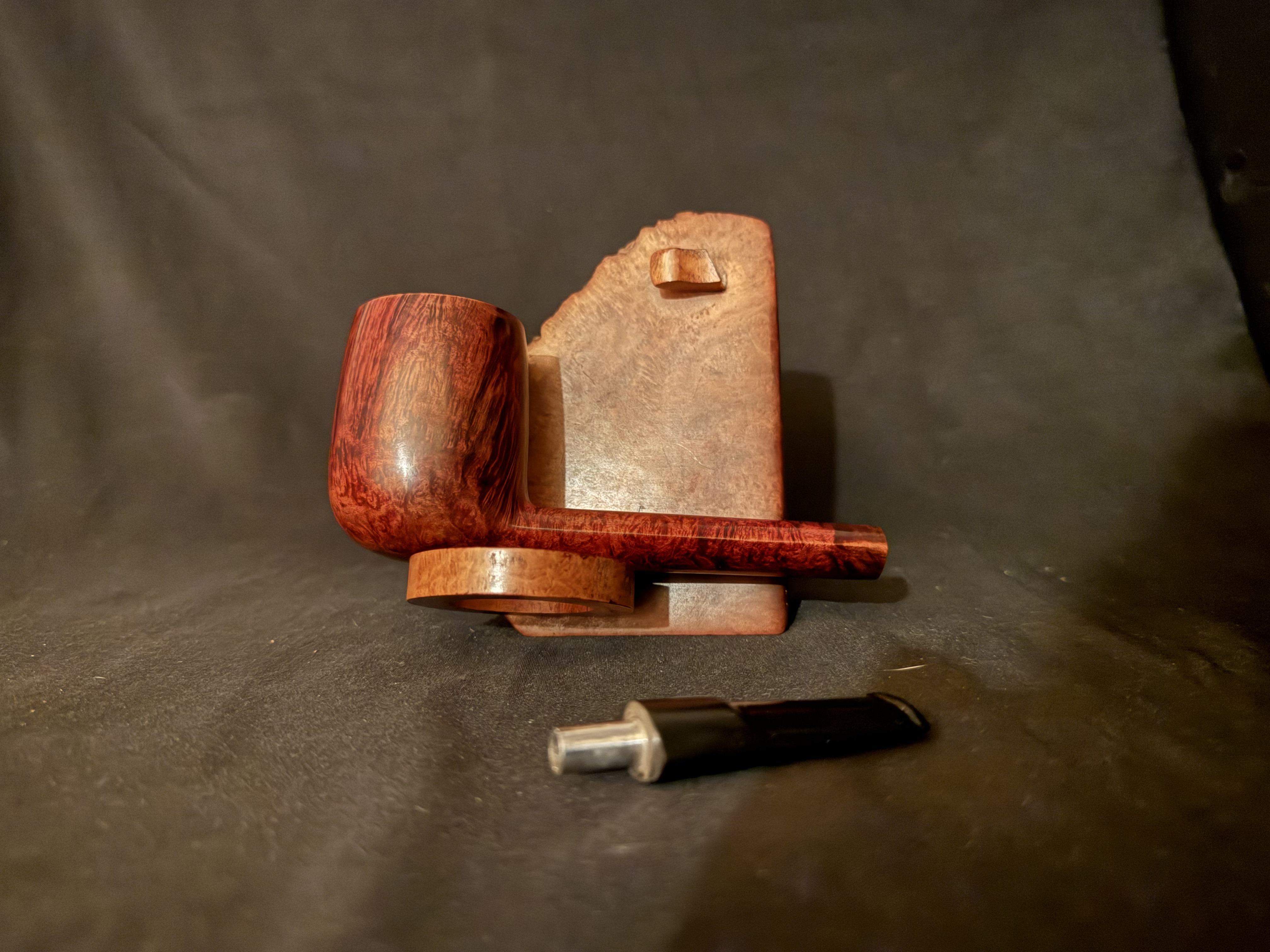Savinelli Punto Oro 803 EX Lumberman Estate Pipe, Smooth Finish, Extraordinaire Size, Original Sleeve, Italy 17