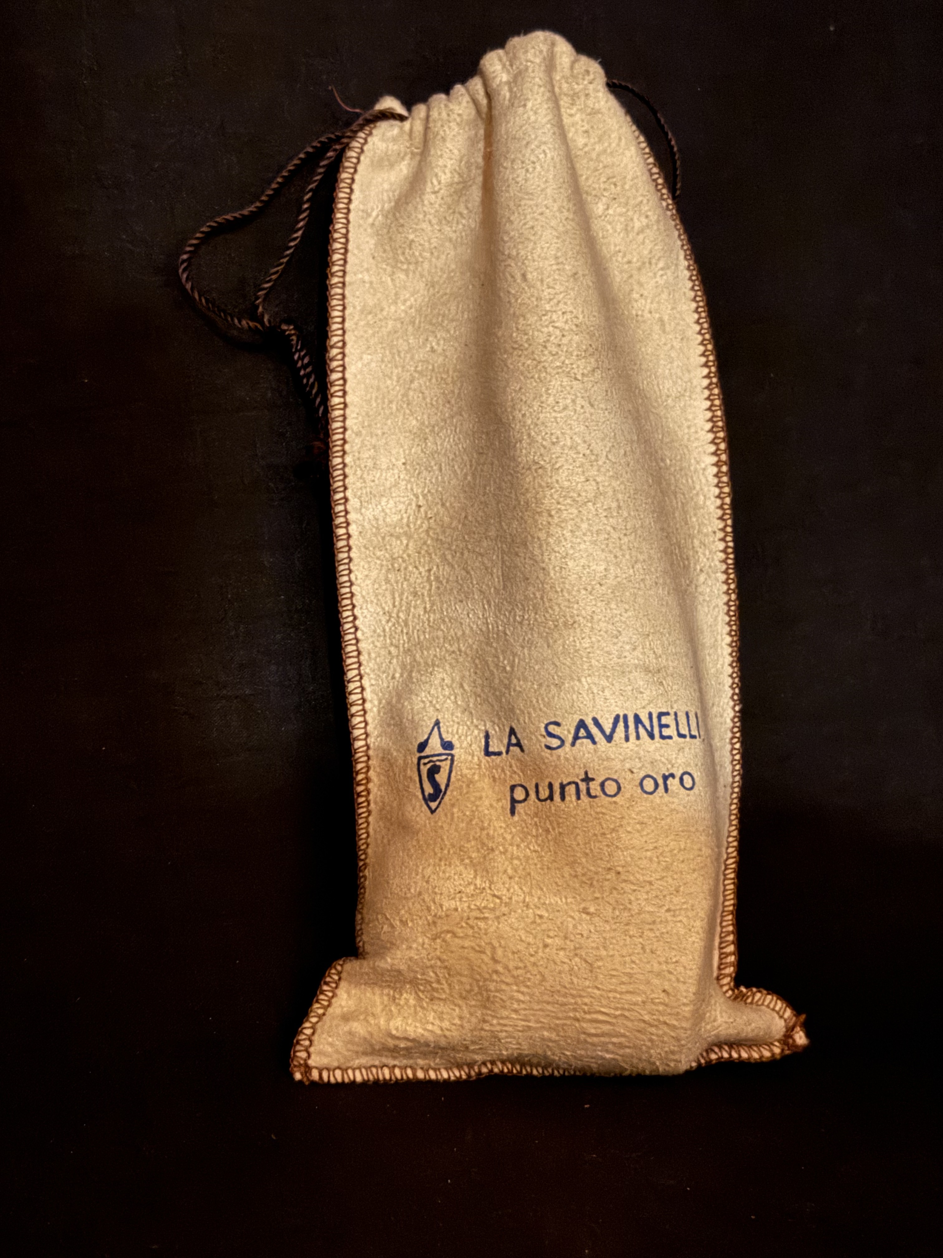 Savinelli Punto Oro 803 EX Lumberman Estate Pipe, Smooth Finish, Extraordinaire Size, Original Sleeve, Italy 21