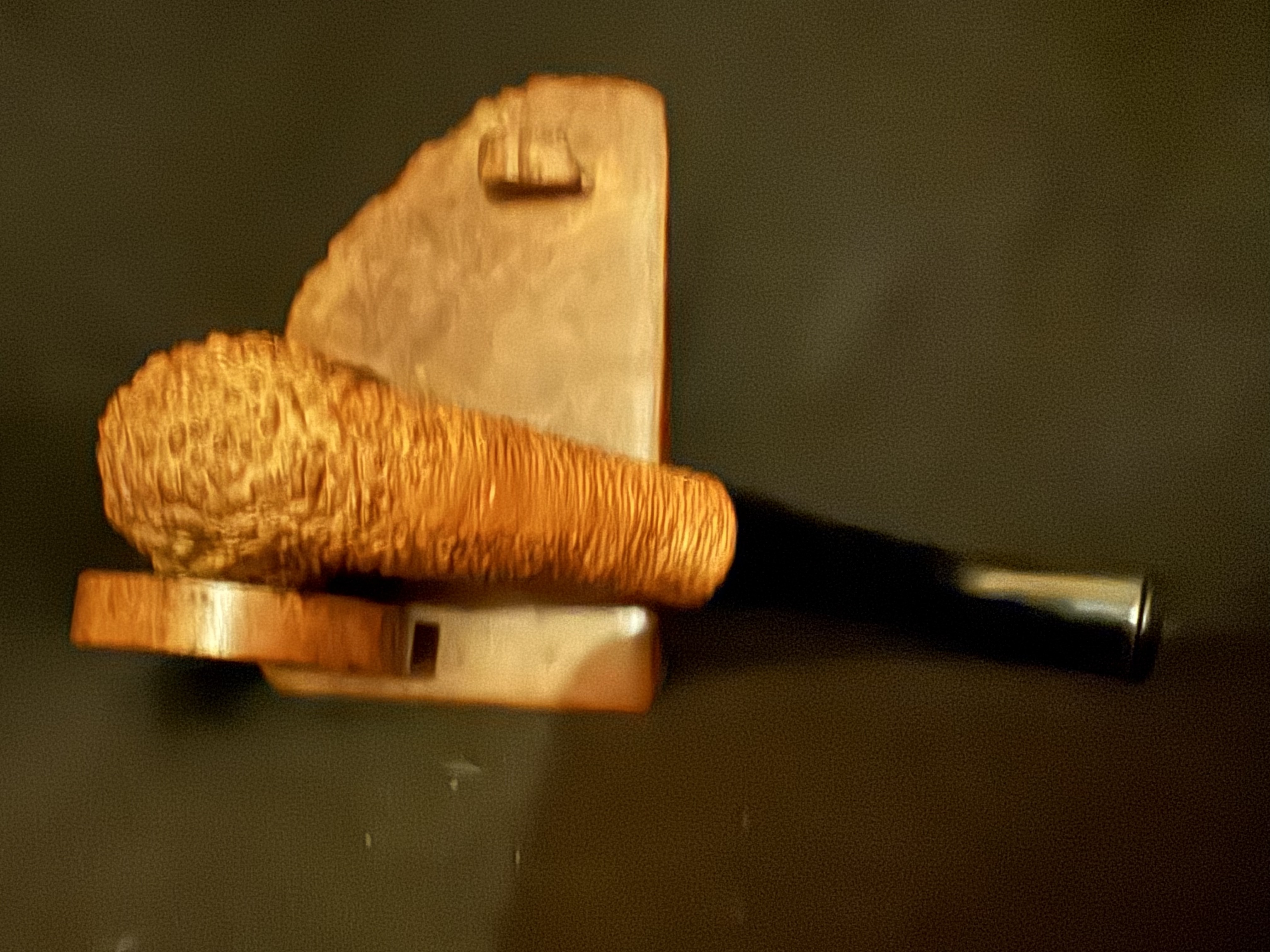 Savinelli Punto Oro 611 EX Corallo di Mare Bent Dublin Estate Pipe, Rusticated Finish, Extraordinaire Size, Italy 14