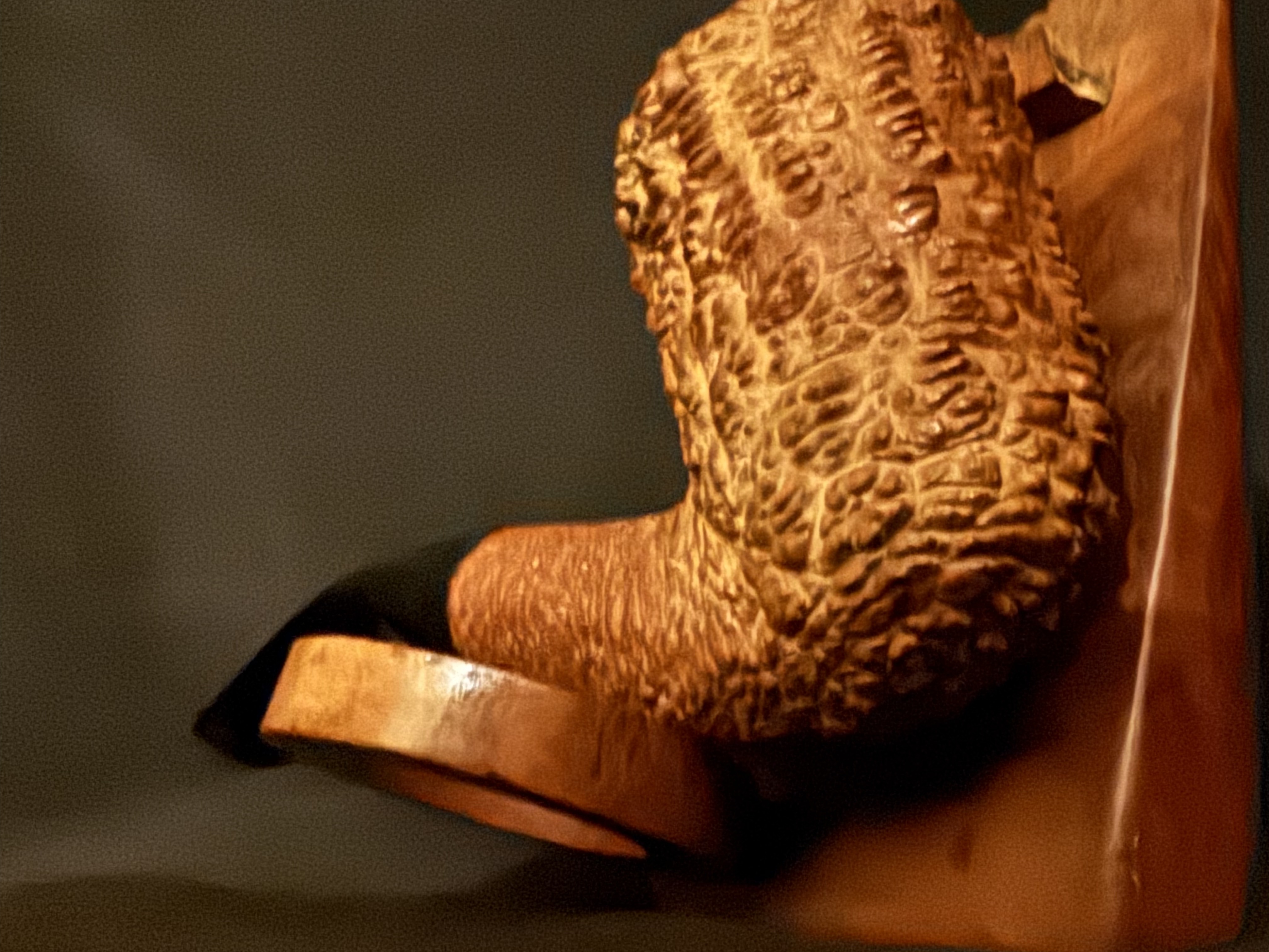 Savinelli Punto Oro 611 EX Corallo di Mare Bent Dublin Estate Pipe, Rusticated Finish, Extraordinaire Size, Italy 22