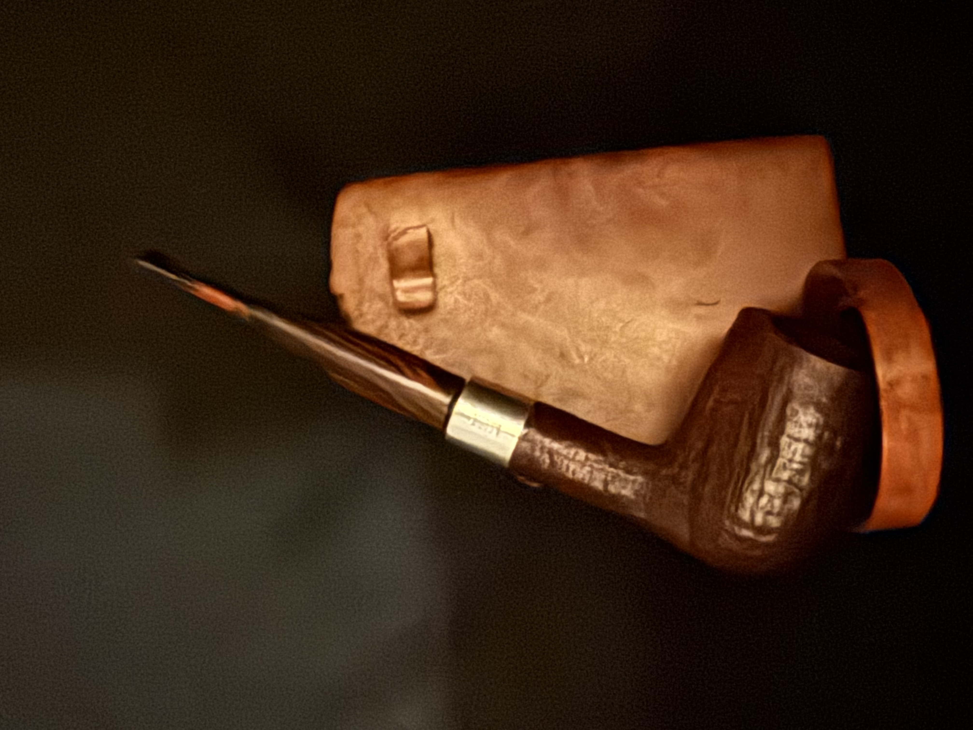 Savinelli Club 104 Sandblast Straight Billiard Estate Pipe 2