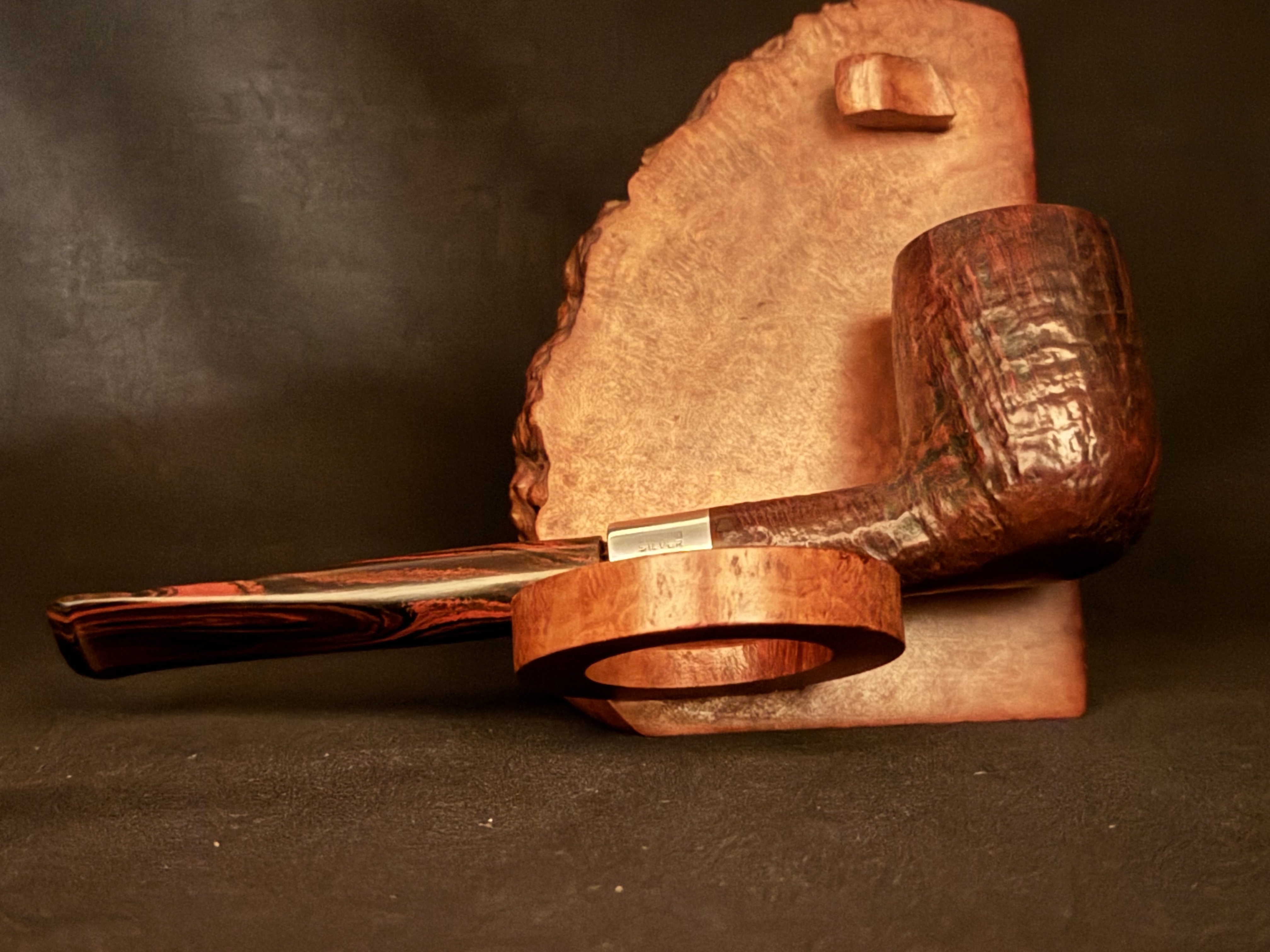 Savinelli Club 104 Sandblast Straight Billiard Estate Pipe 4