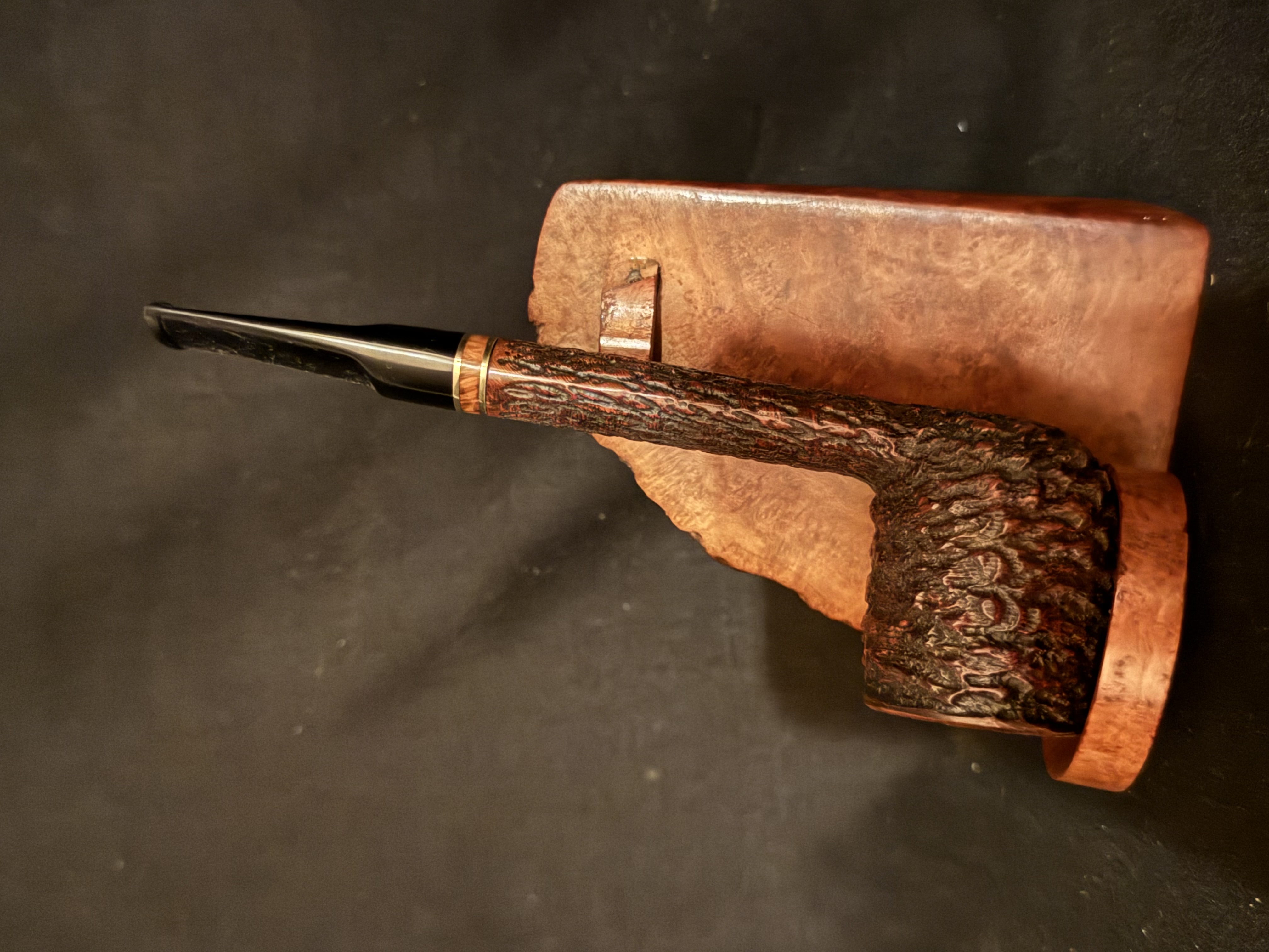 Savinelli Porto Cervo 806 Rusticated Lumberman Estate Pipe Italy
