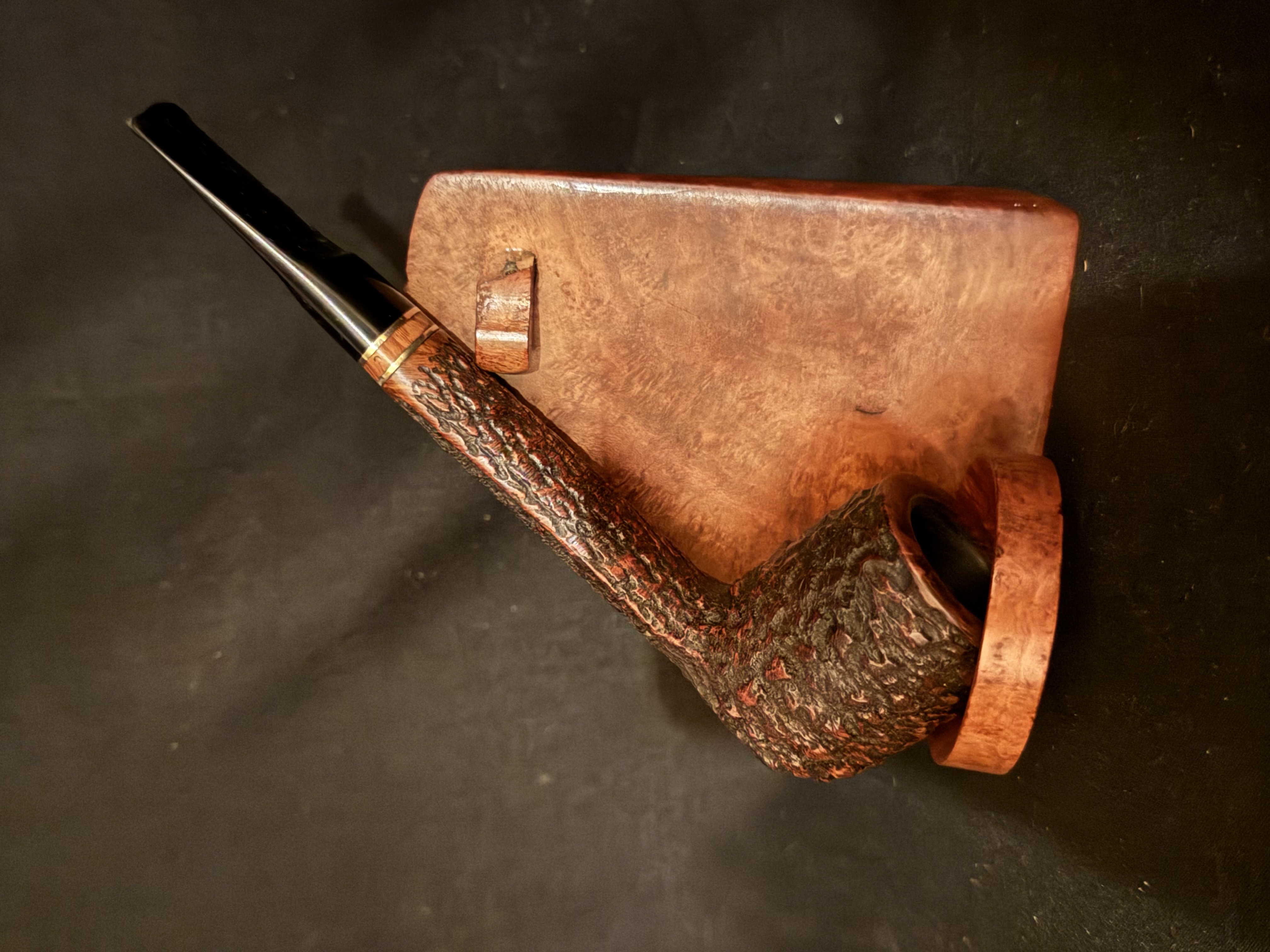 Savinelli Porto Cervo 806 Rusticated Lumberman Estate Pipe Italy 2