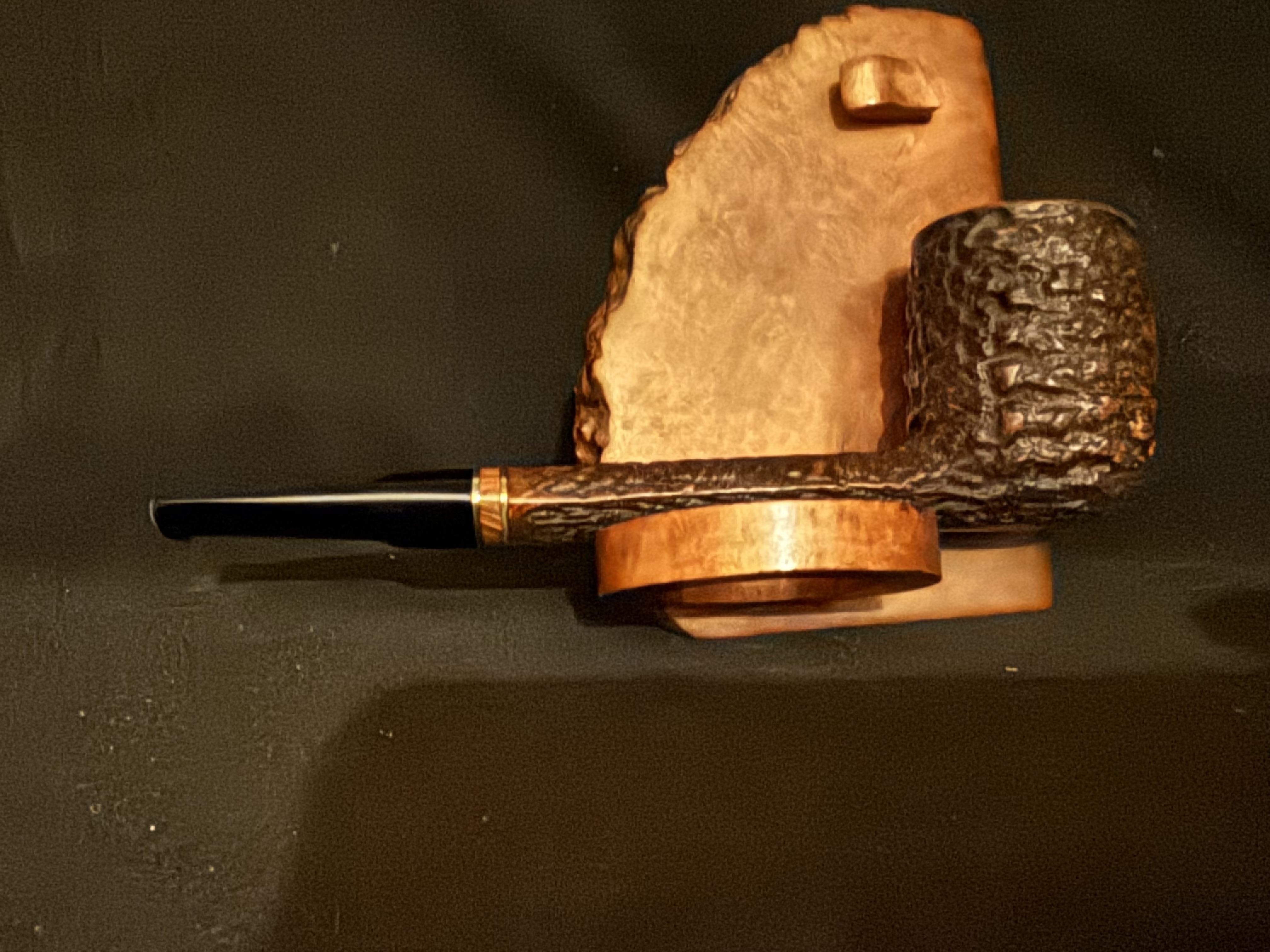 Savinelli Porto Cervo 806 Rusticated Lumberman Estate Pipe Italy 4