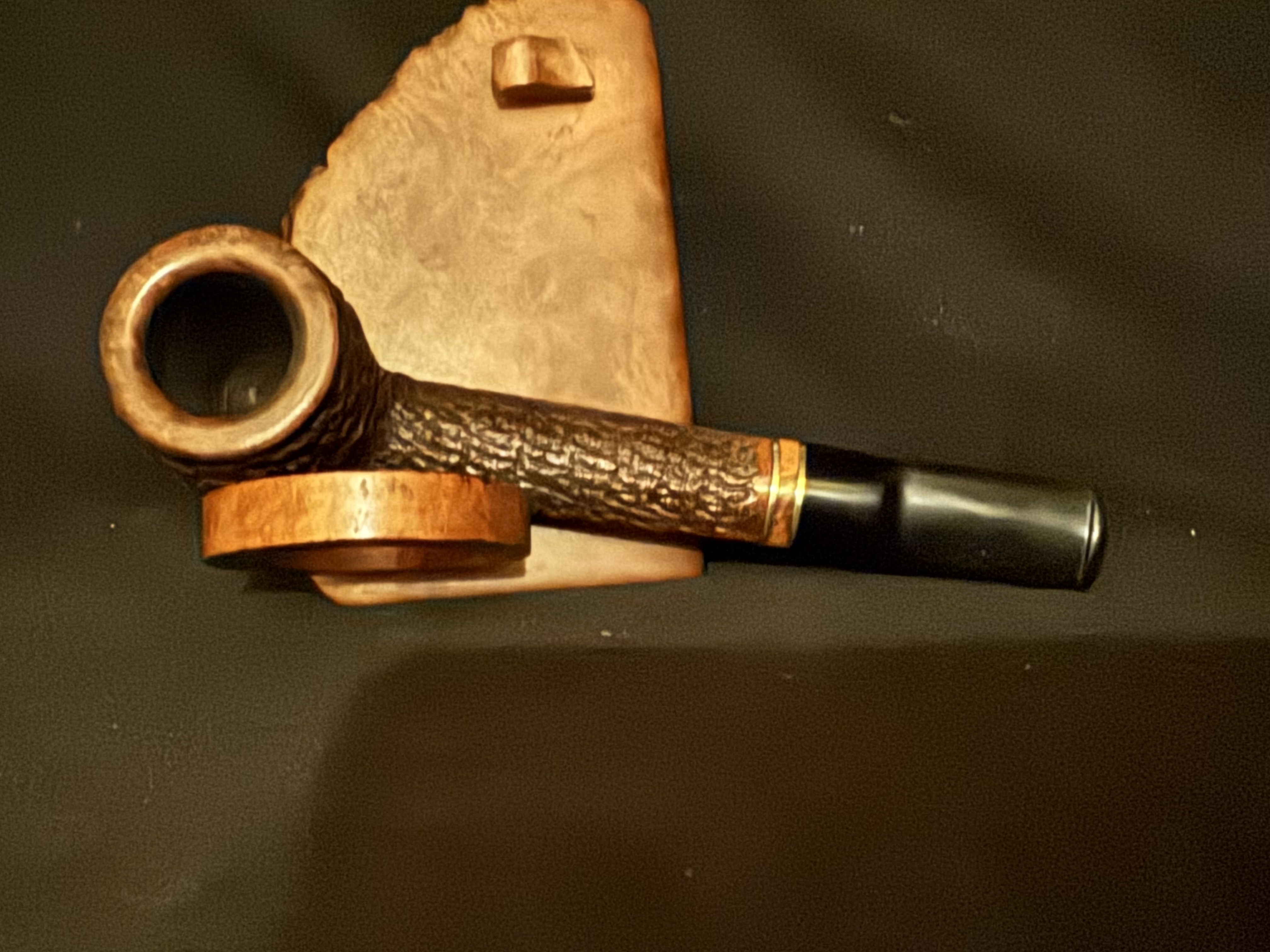 Savinelli Porto Cervo 806 Rusticated Lumberman Estate Pipe Italy 5