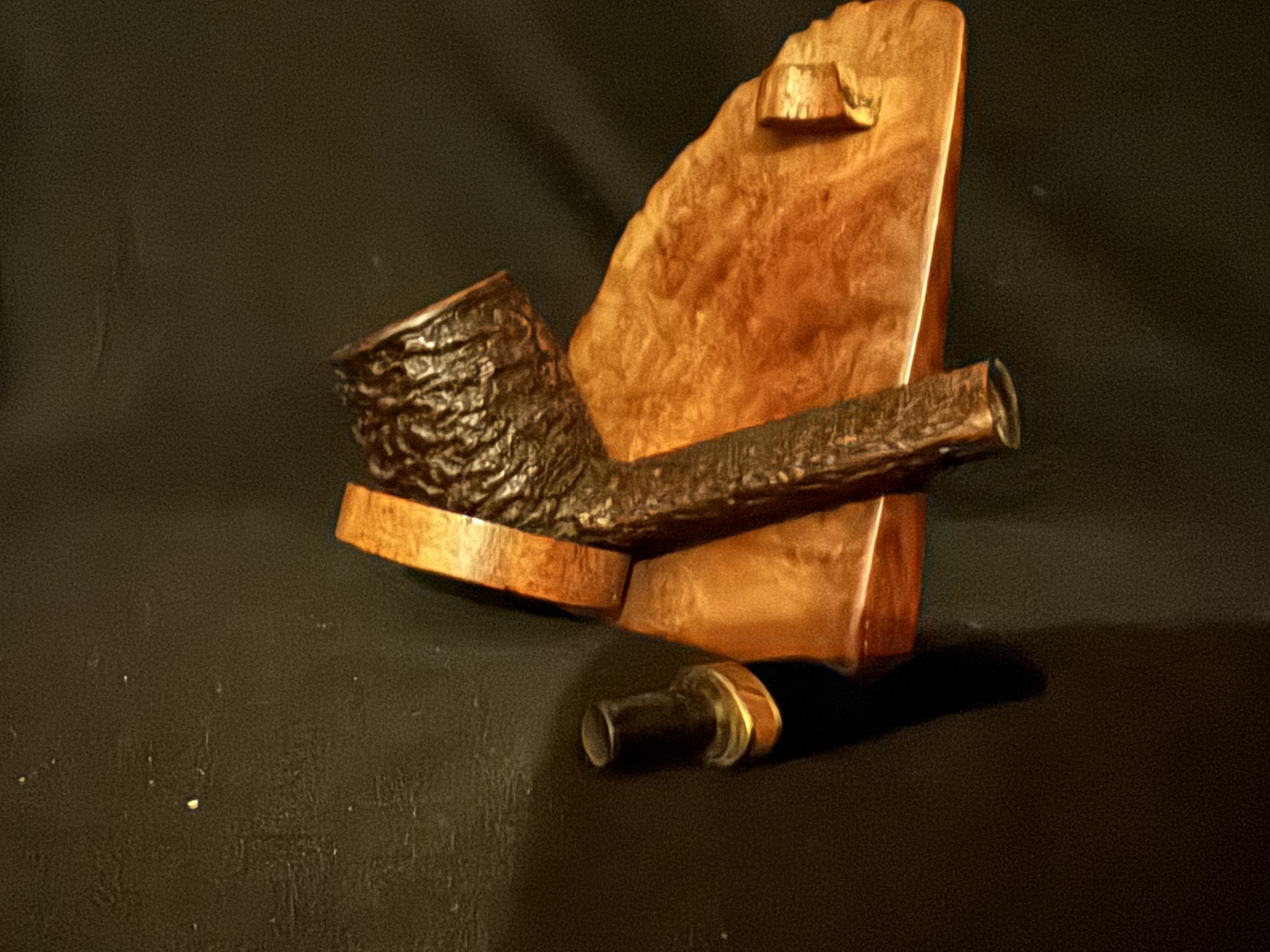 Savinelli Porto Cervo 806 Rusticated Lumberman Estate Pipe Italy 9