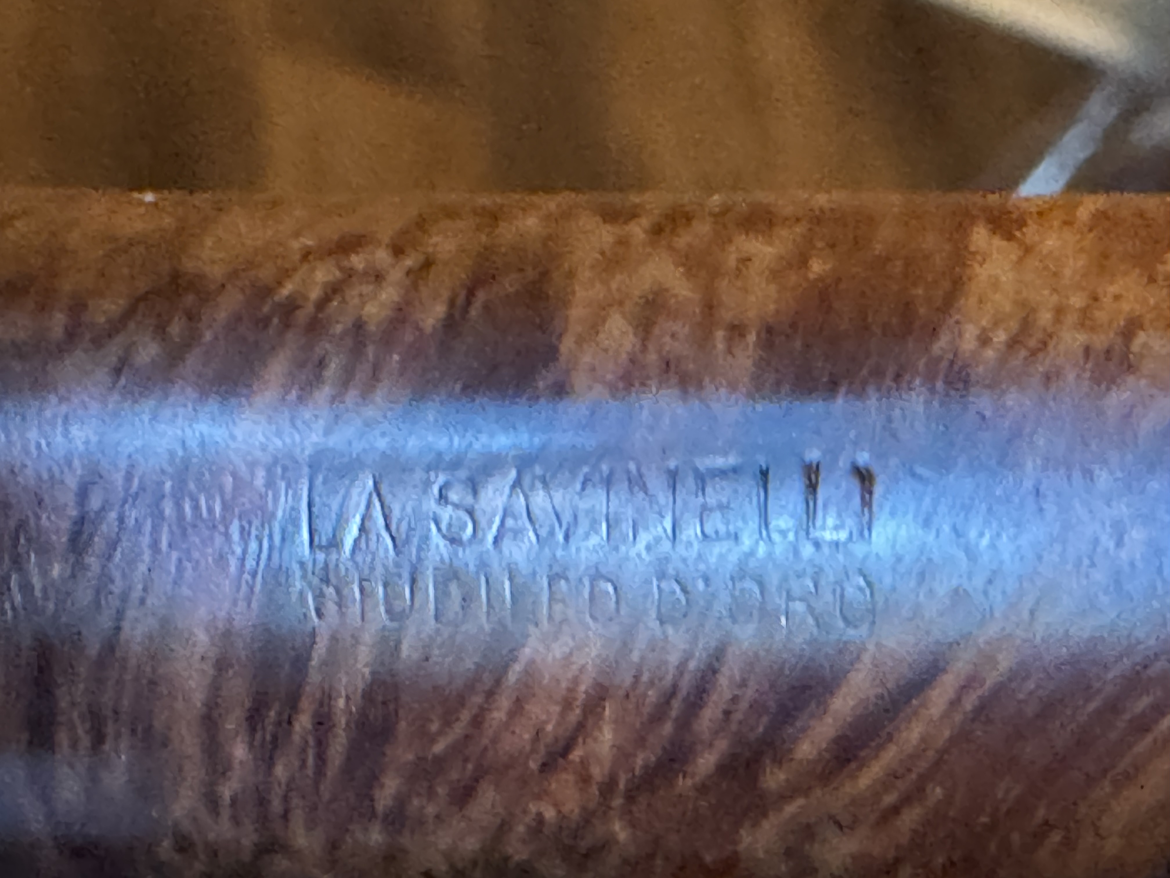 La Savinelli Giubileo d'Oro 130 KS Smooth Stack Estate Pipe, Tapered Vulcanite Stem, Fishtail Bit, Italy 11