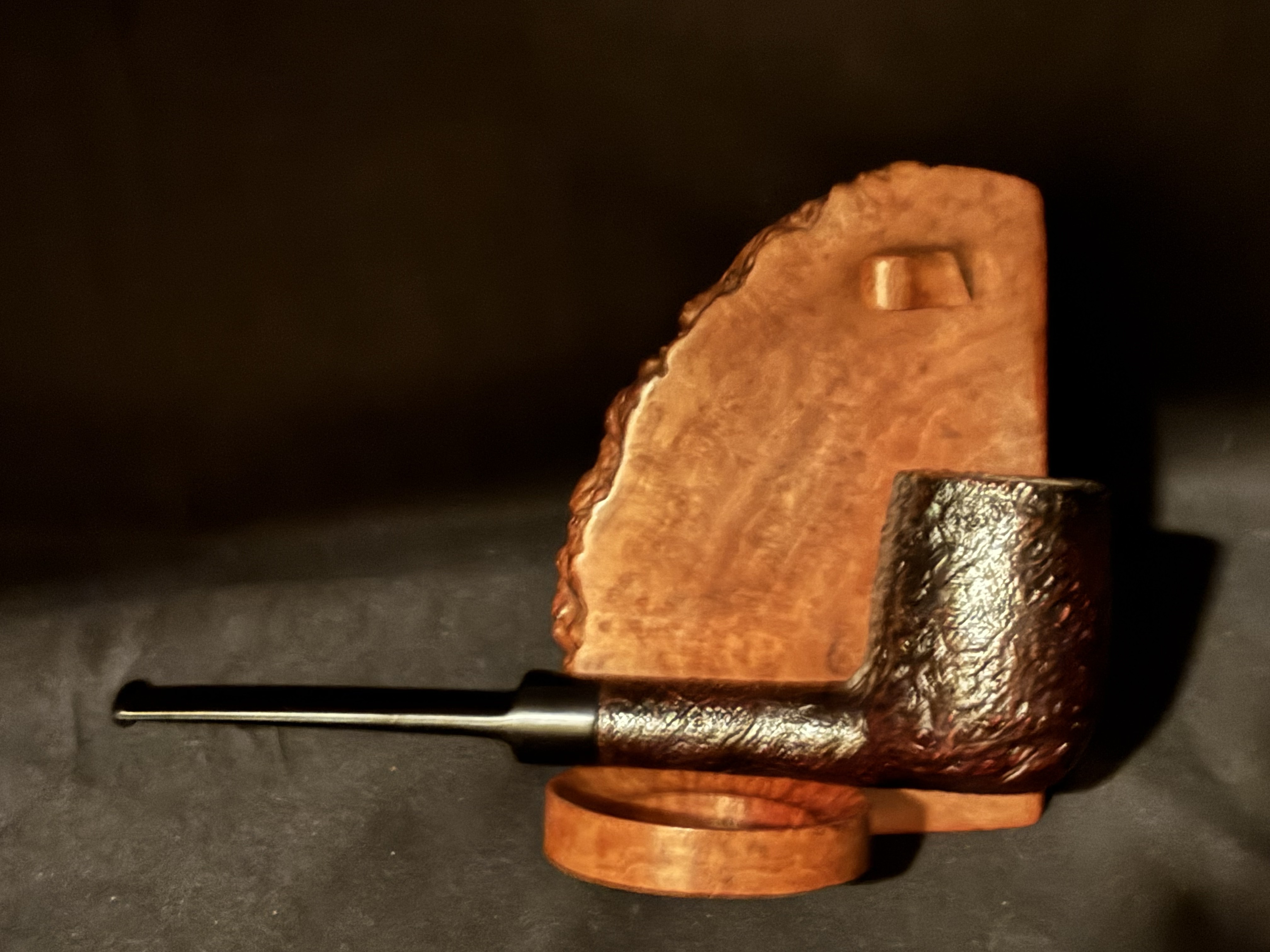 Senator Real Briar Sandblast Straight Billiard Unsmoked Vintage Estate Pipe 2