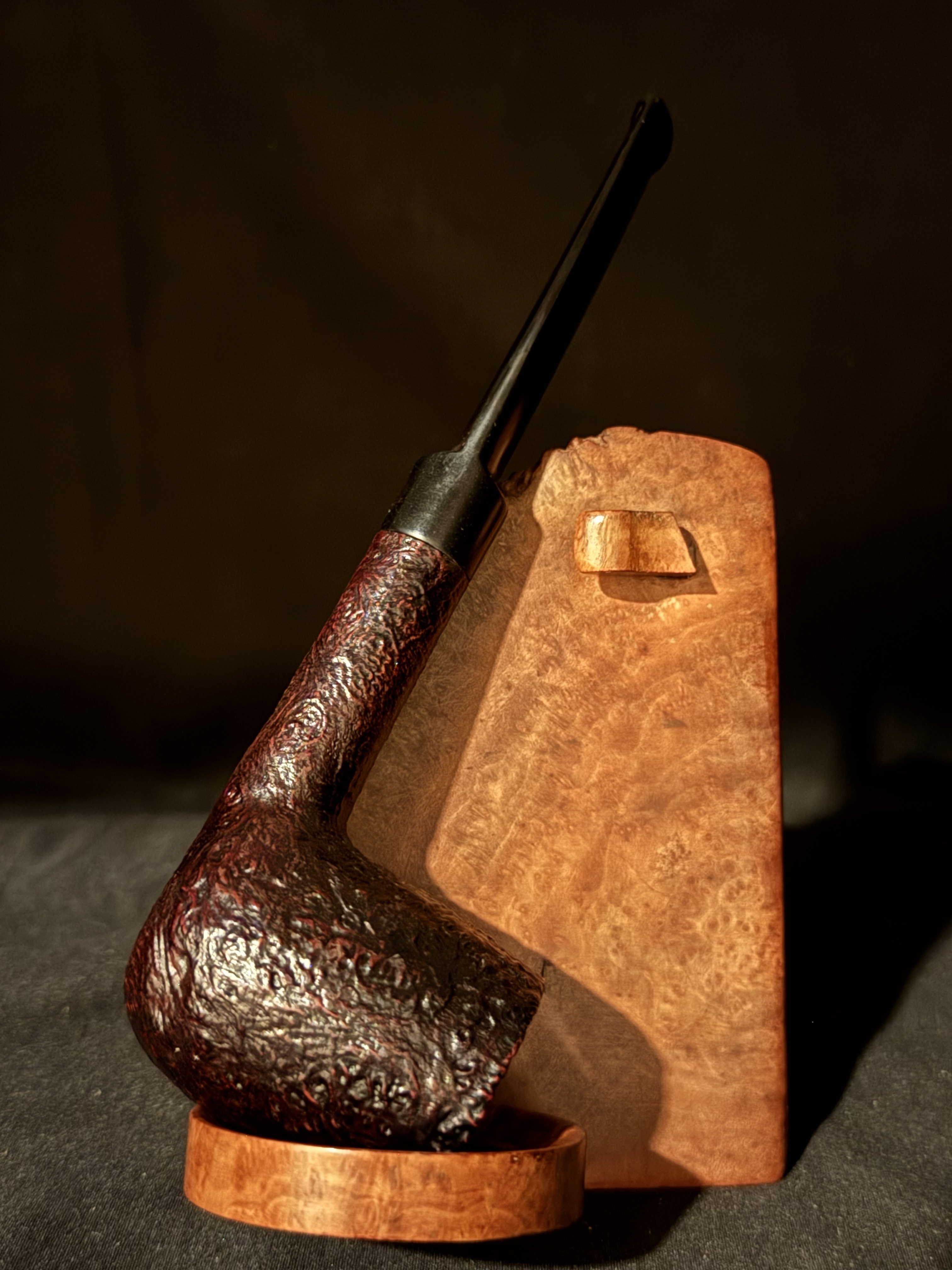 Senator Real Briar Sandblast Straight Billiard Unsmoked Vintage Estate Pipe 6