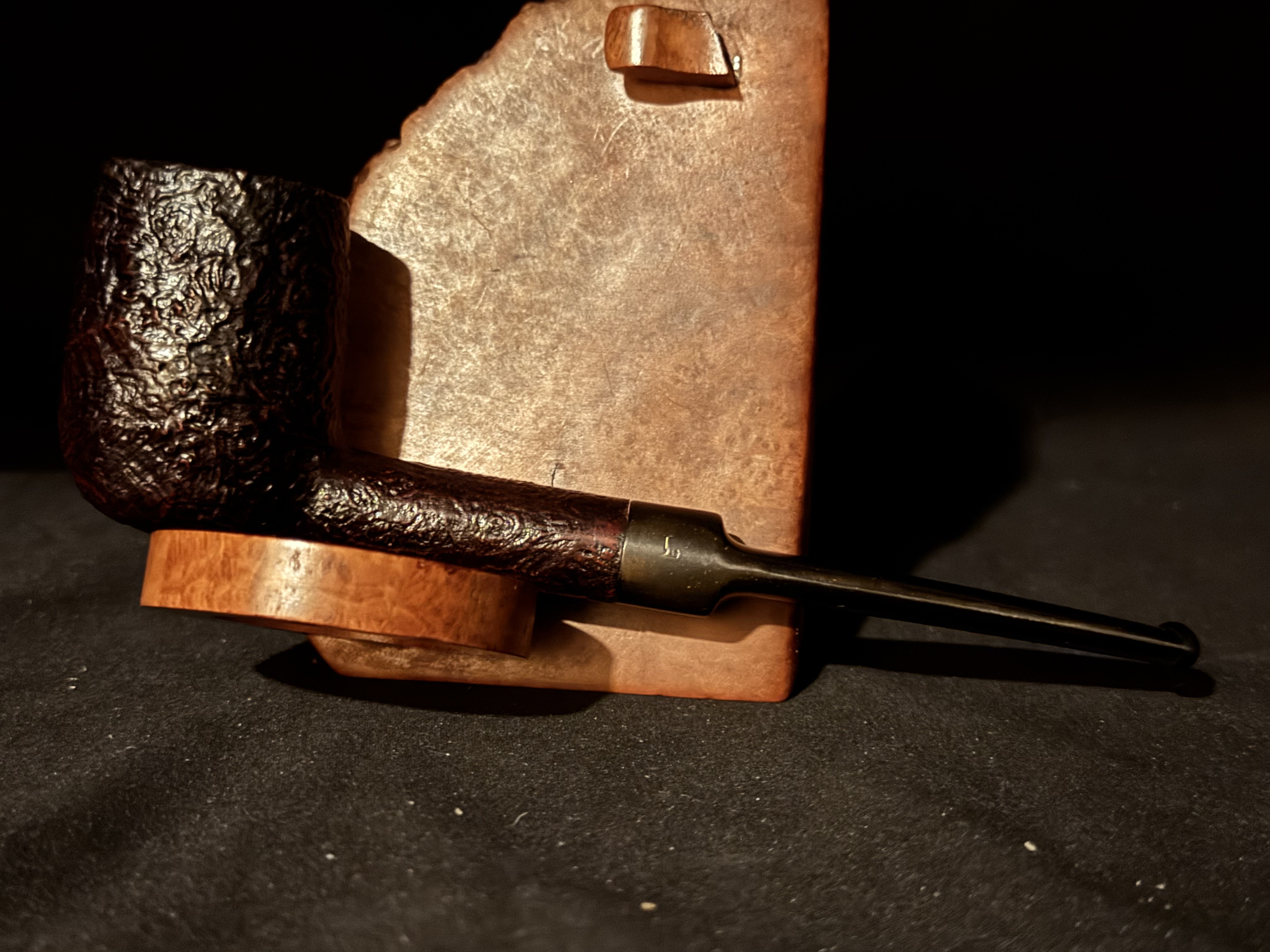 Senator Real Briar Sandblast Straight Billiard Unsmoked Vintage Estate Pipe 7