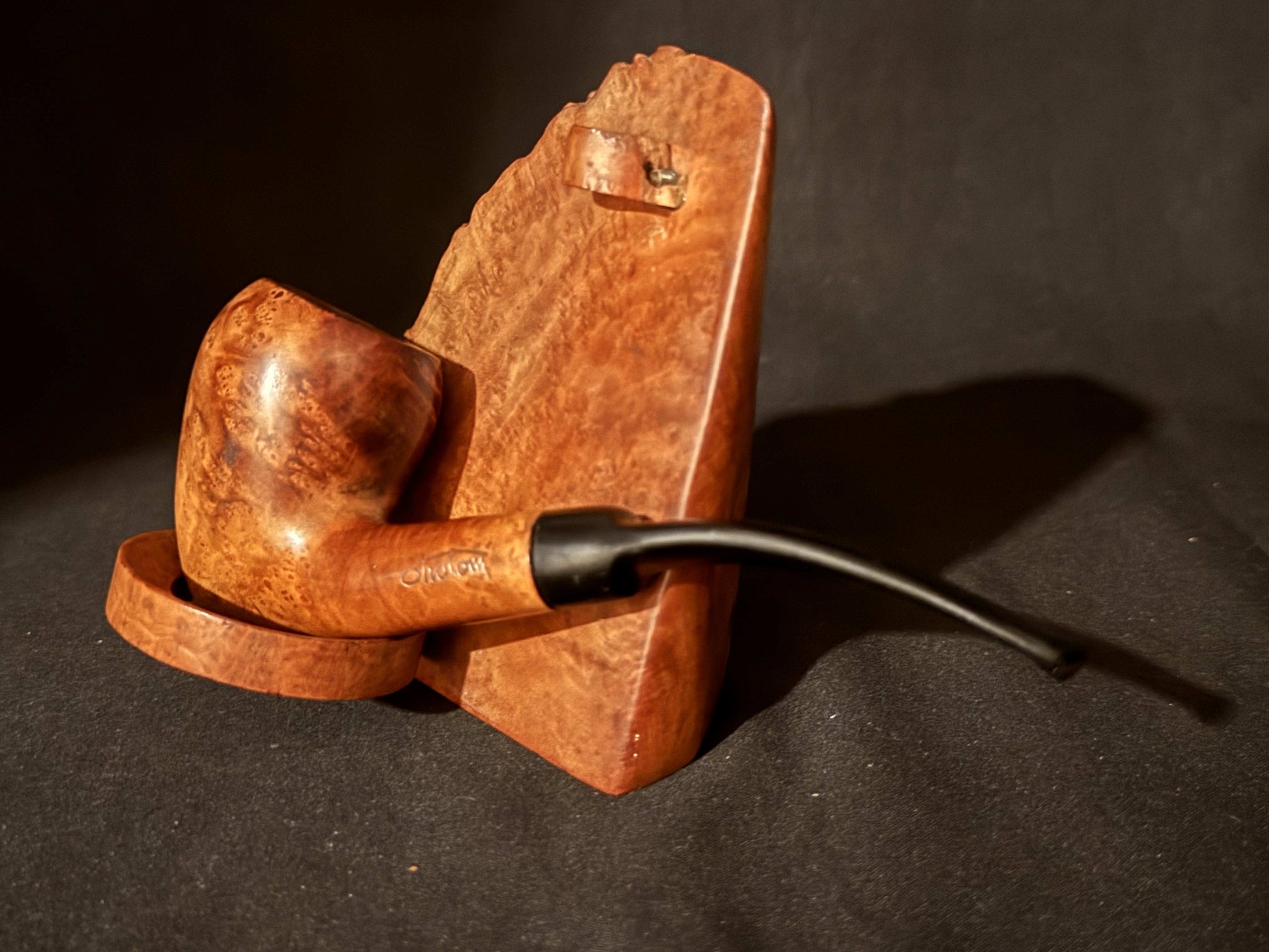 Shalom Smooth Straight Pick Axe Vulcanite Saddle Stem Estate Pipe 7