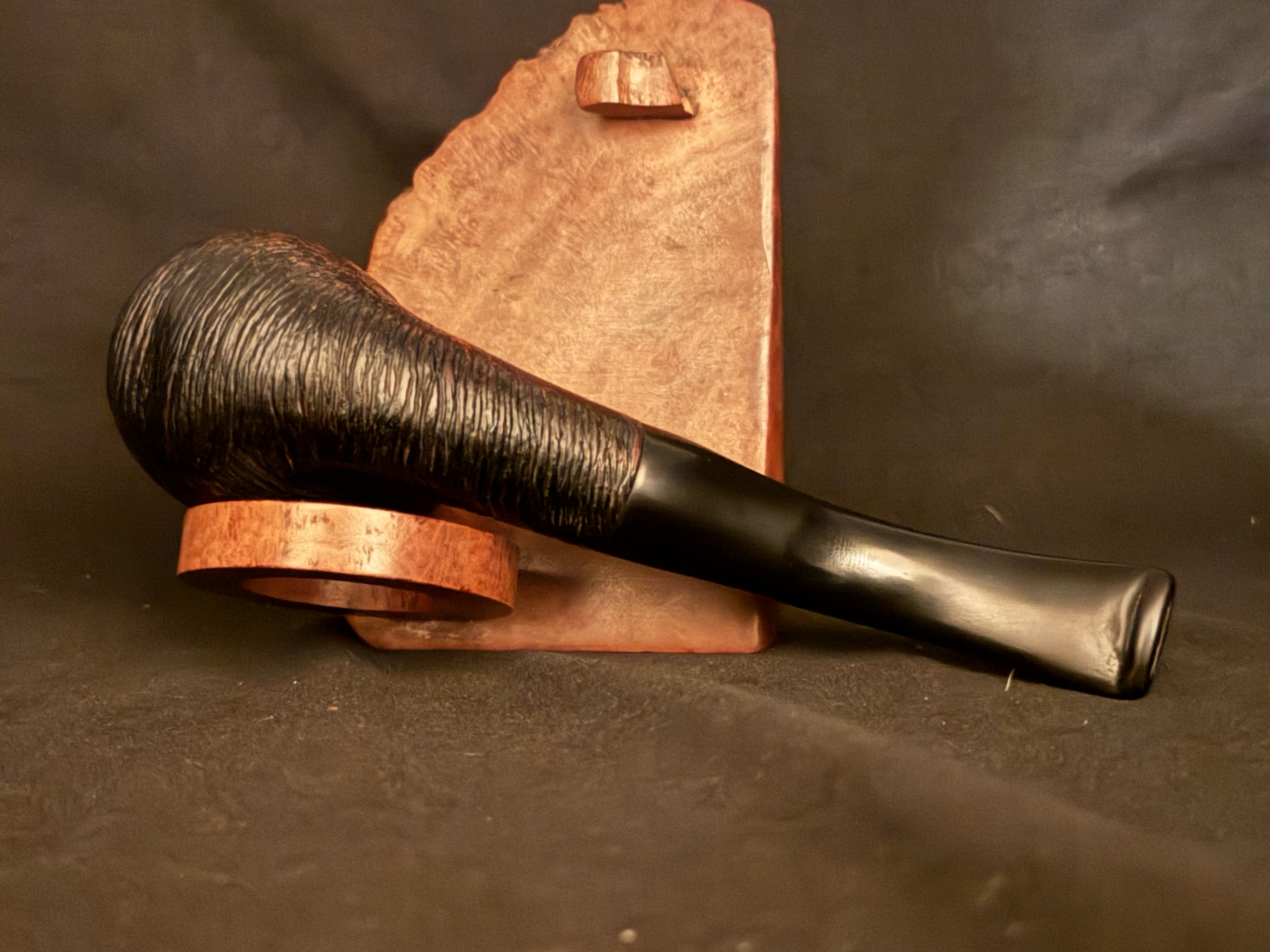 Old Master Foreign Made Silk Brush Bent Billiard Estate Pipe 6