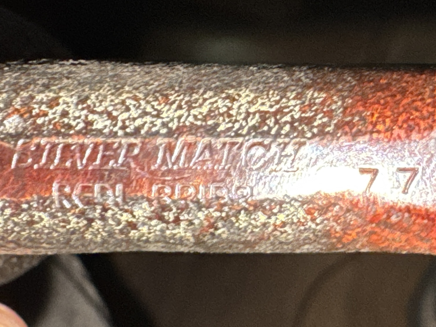 Silver Match 77 Black Sandblast Chimney Pipe - Vulcanite Stem 12