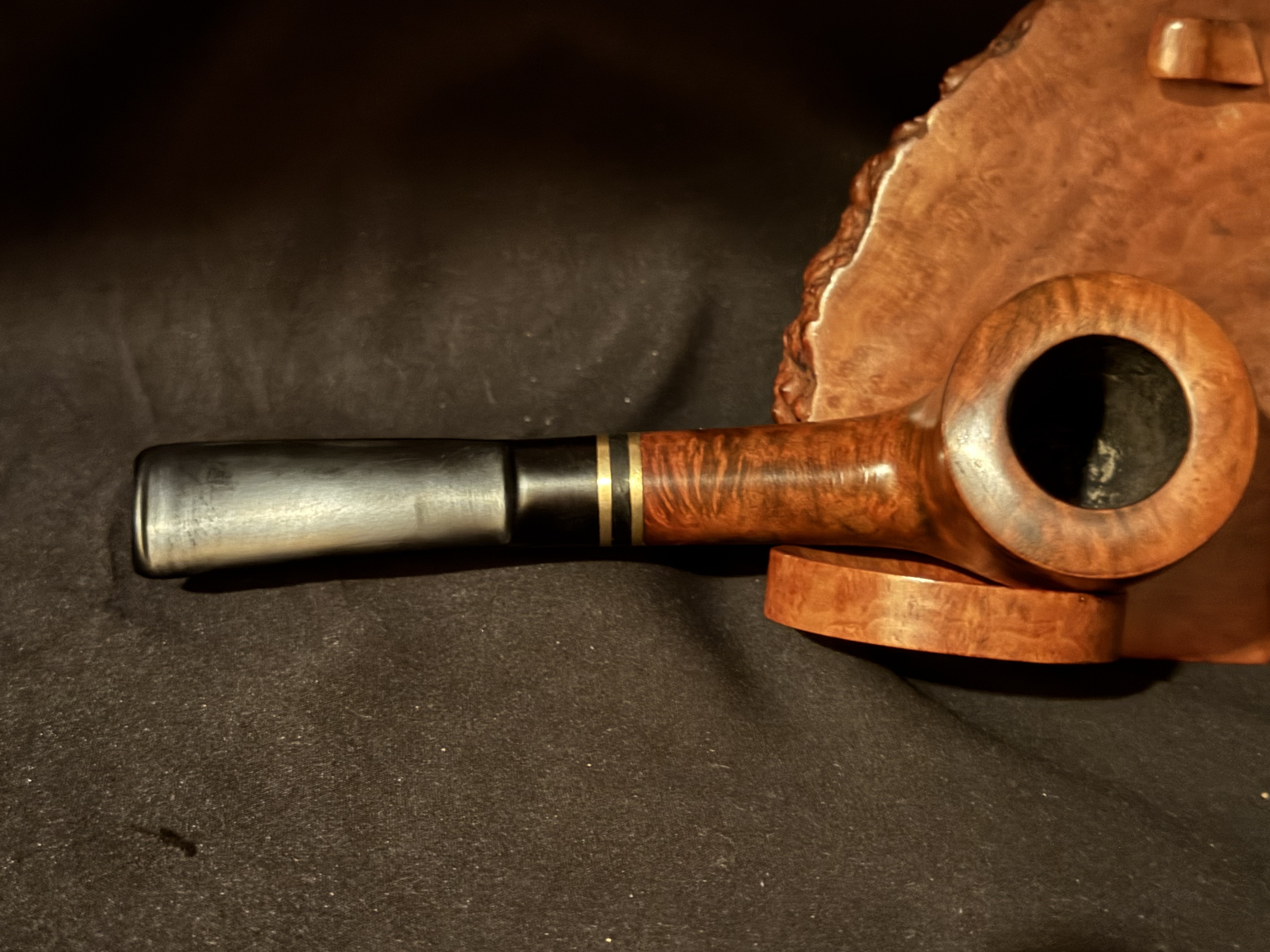 Sivelli Filtro Special Smooth Straight Billiard Vulcanite Saddle Stem Fishtail Estate Pipe 5