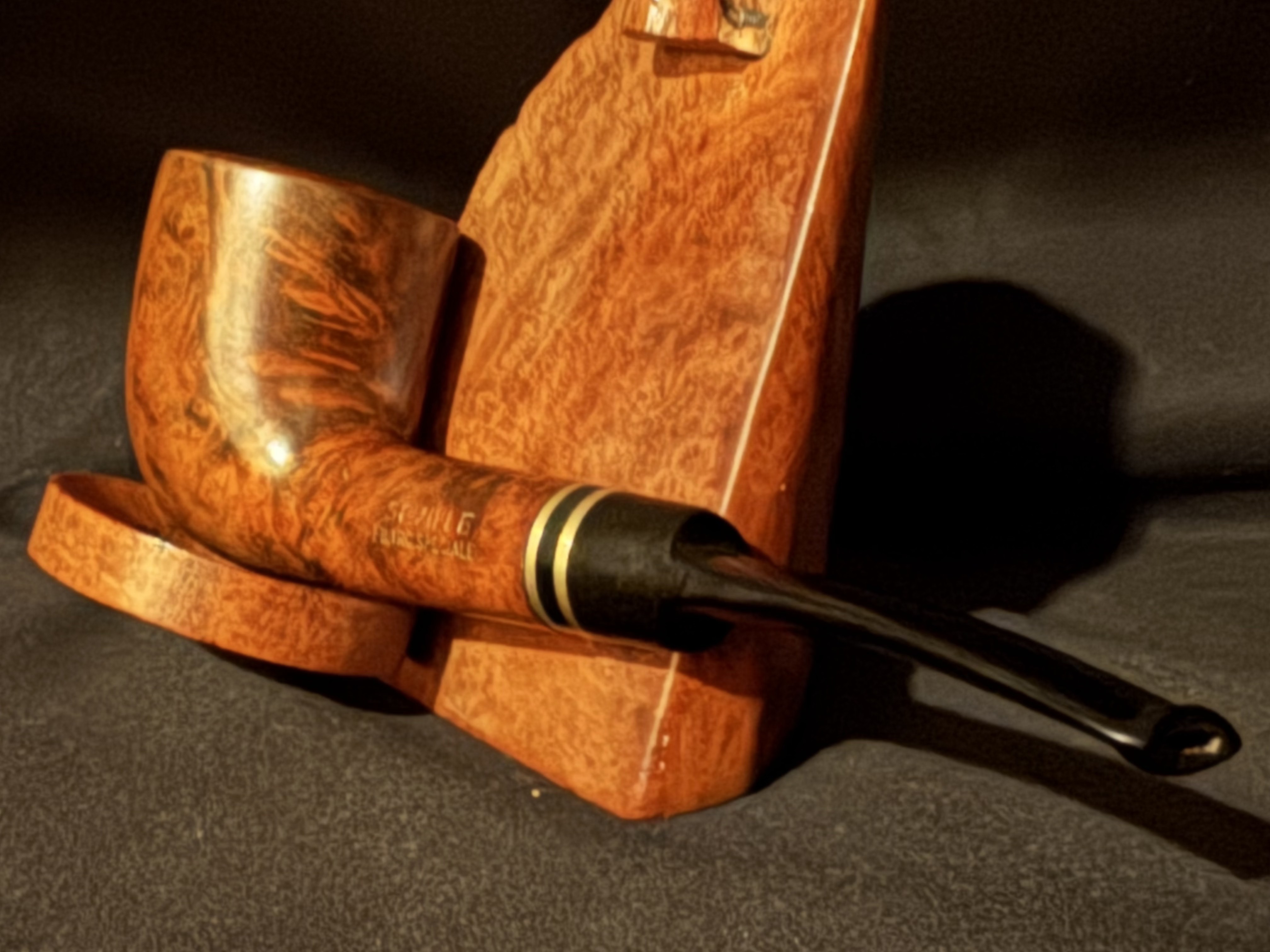 Sivelli Filtro Special Smooth Straight Billiard Vulcanite Saddle Stem Fishtail Estate Pipe 8