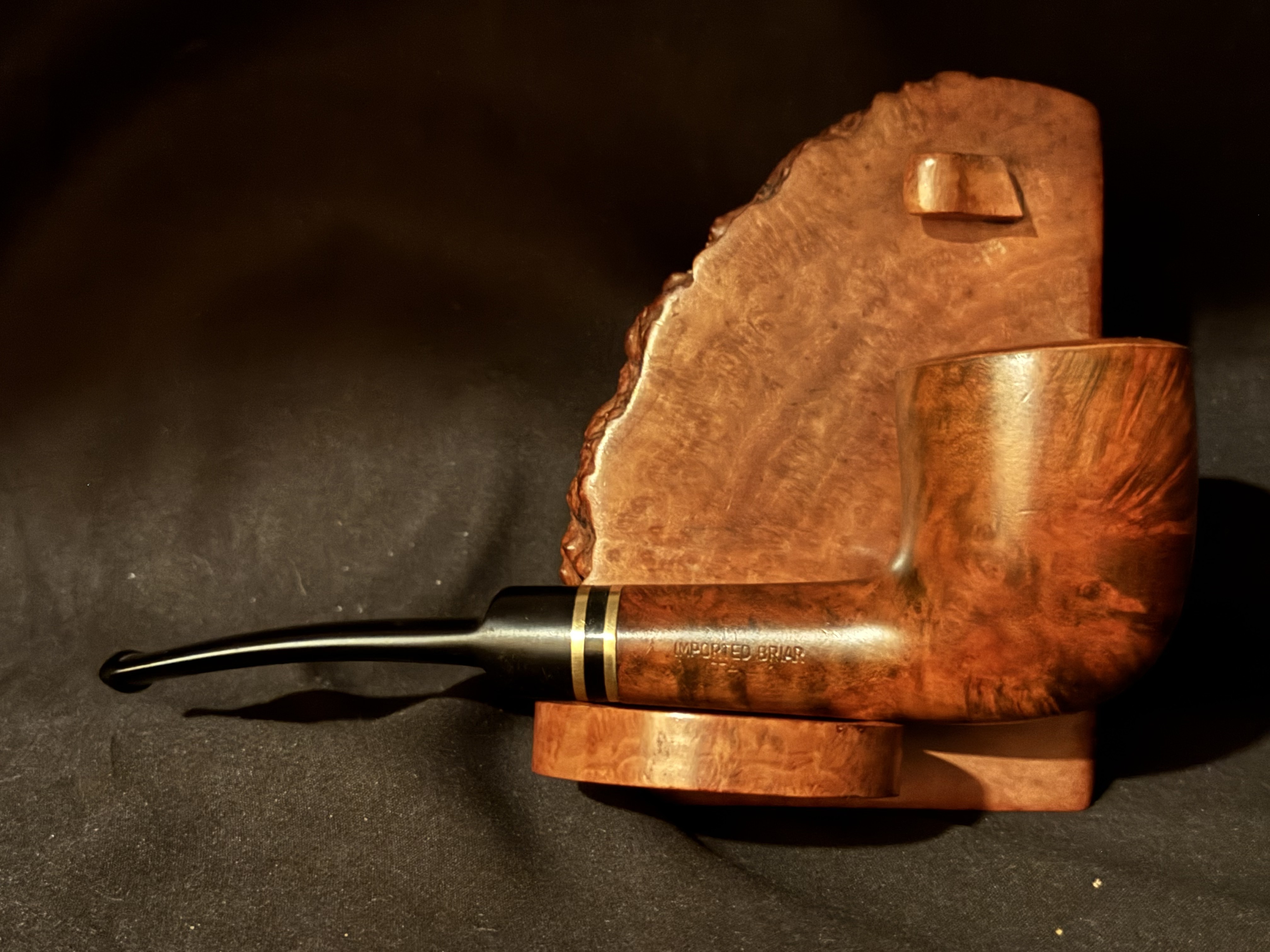 Sivelli Filtro Special Smooth Straight Billiard Vulcanite Saddle Stem Fishtail Estate Pipe 4