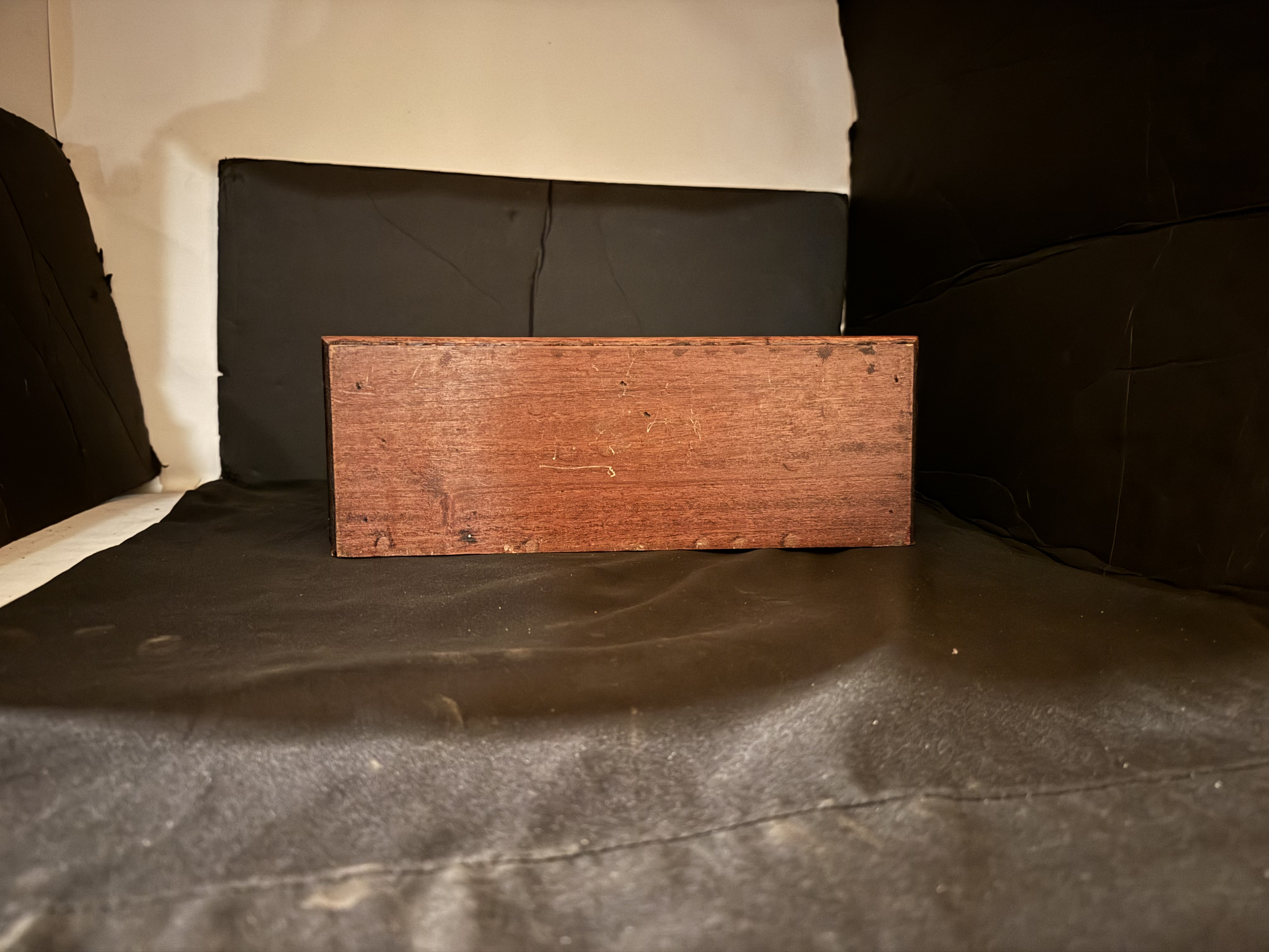 Wooden Pipe Stand for 6 Pipes, 2 Drawers, No Maker Mark 13