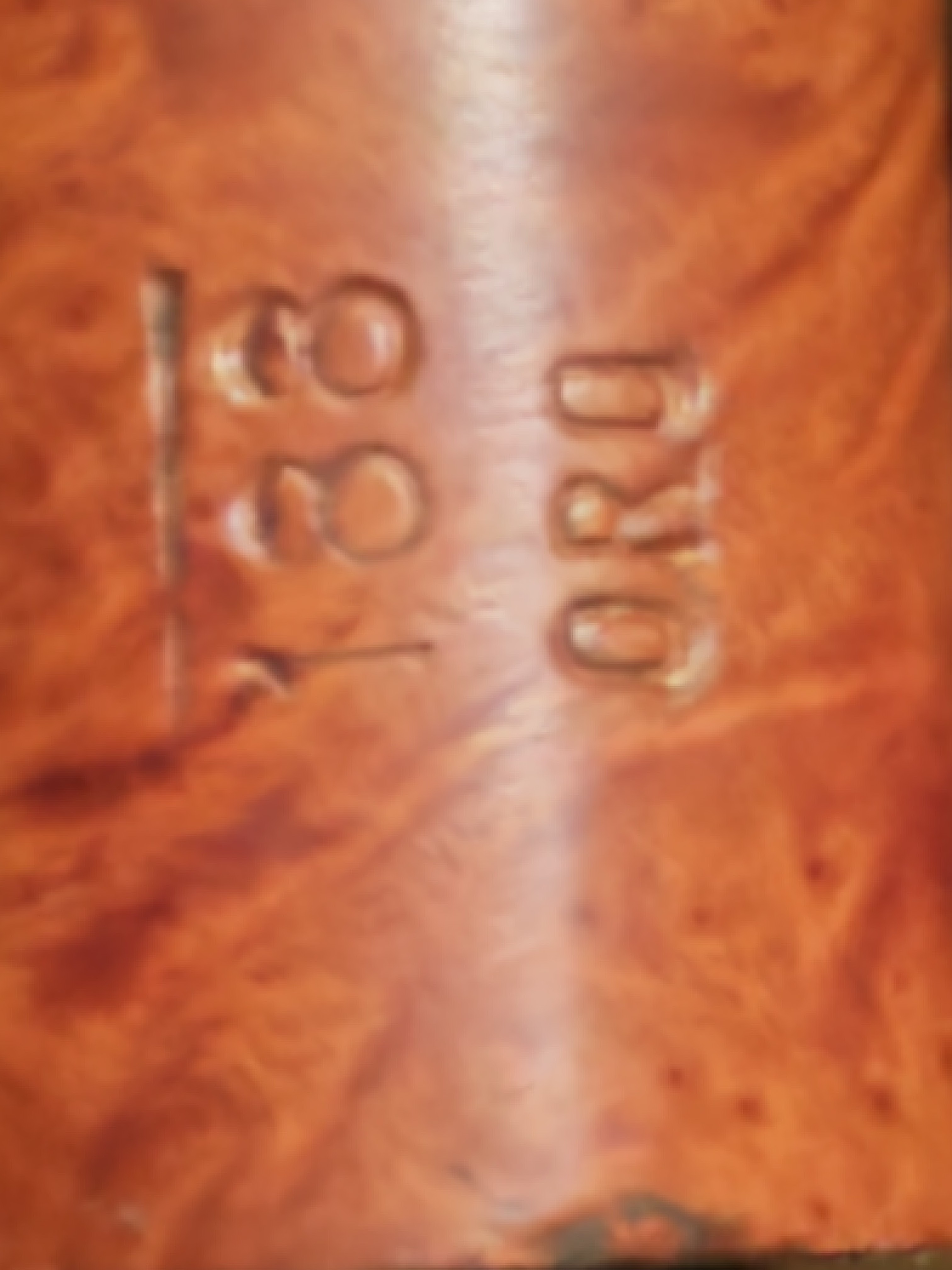 Brebbia 188 ORO (8487) Smooth Billiard Estate Pipe - Acrylic Fishtail Stem, 9mm Filter 4