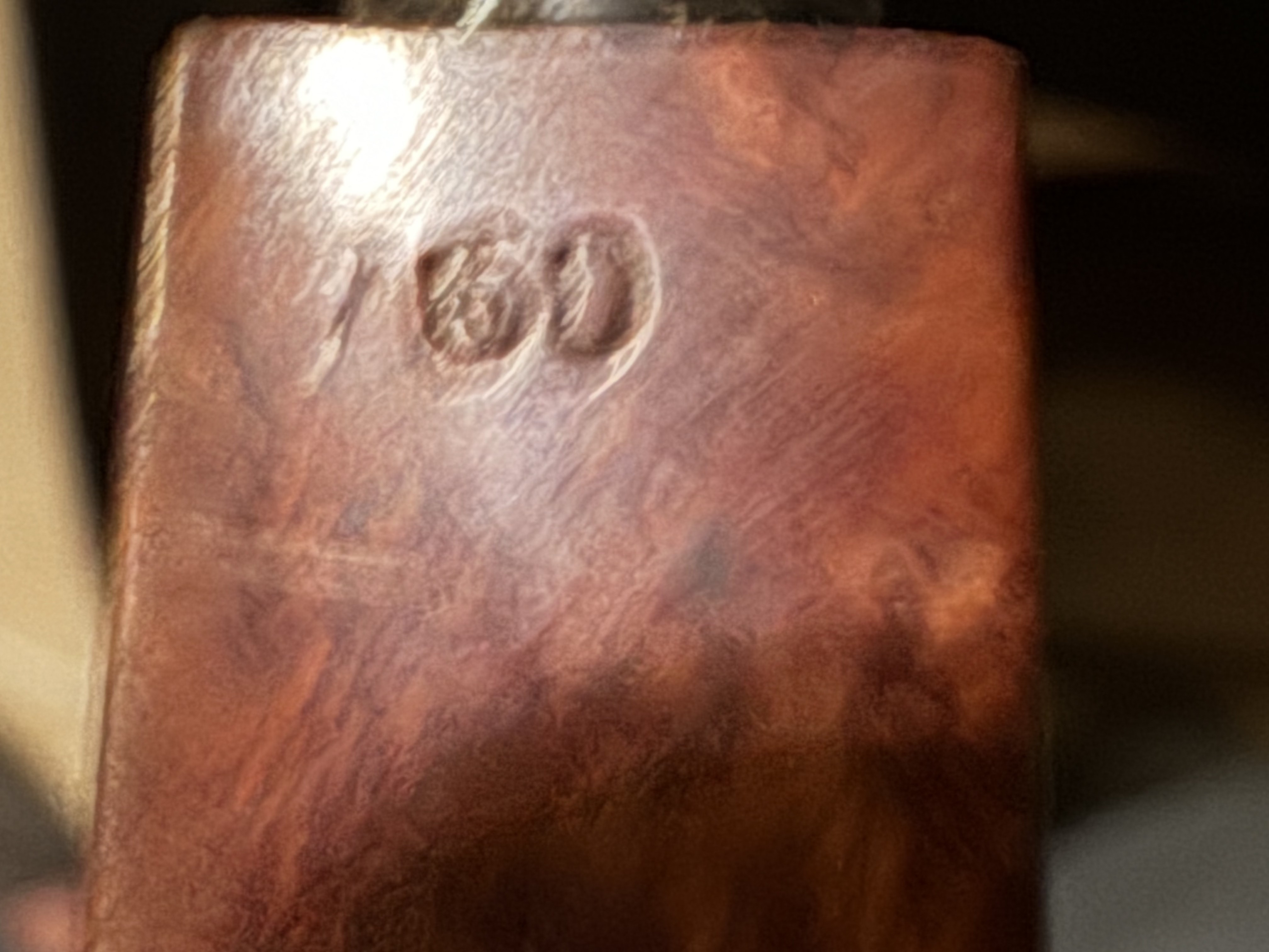 Denicotea Durable Polo Bruyere Extra 60 Smooth Bent Bulldog Diamond Shank Estate Pipe