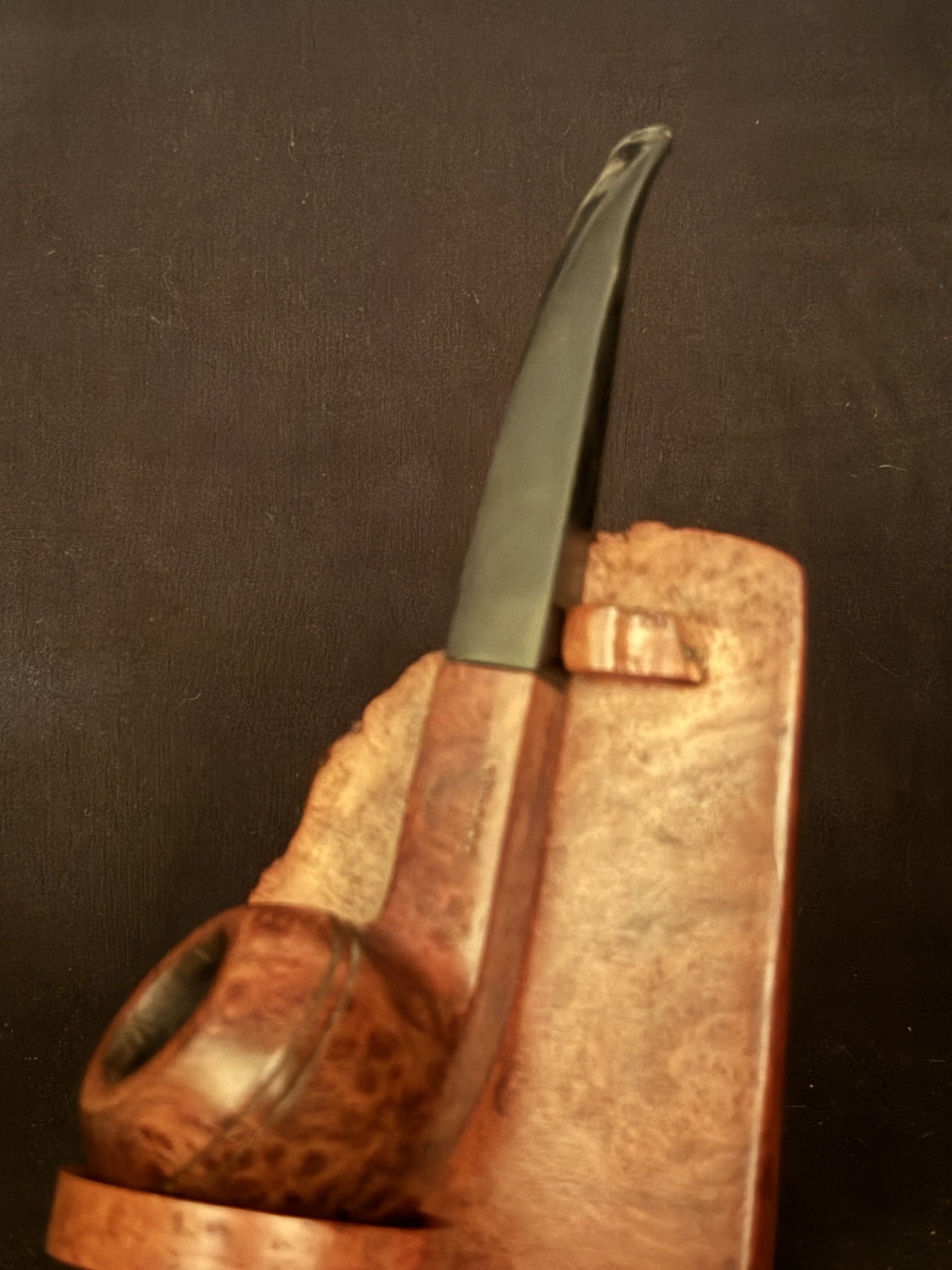 Denicotea Durable Polo Bruyere Extra 60 Smooth Bent Bulldog Diamond Shank Estate Pipe 3