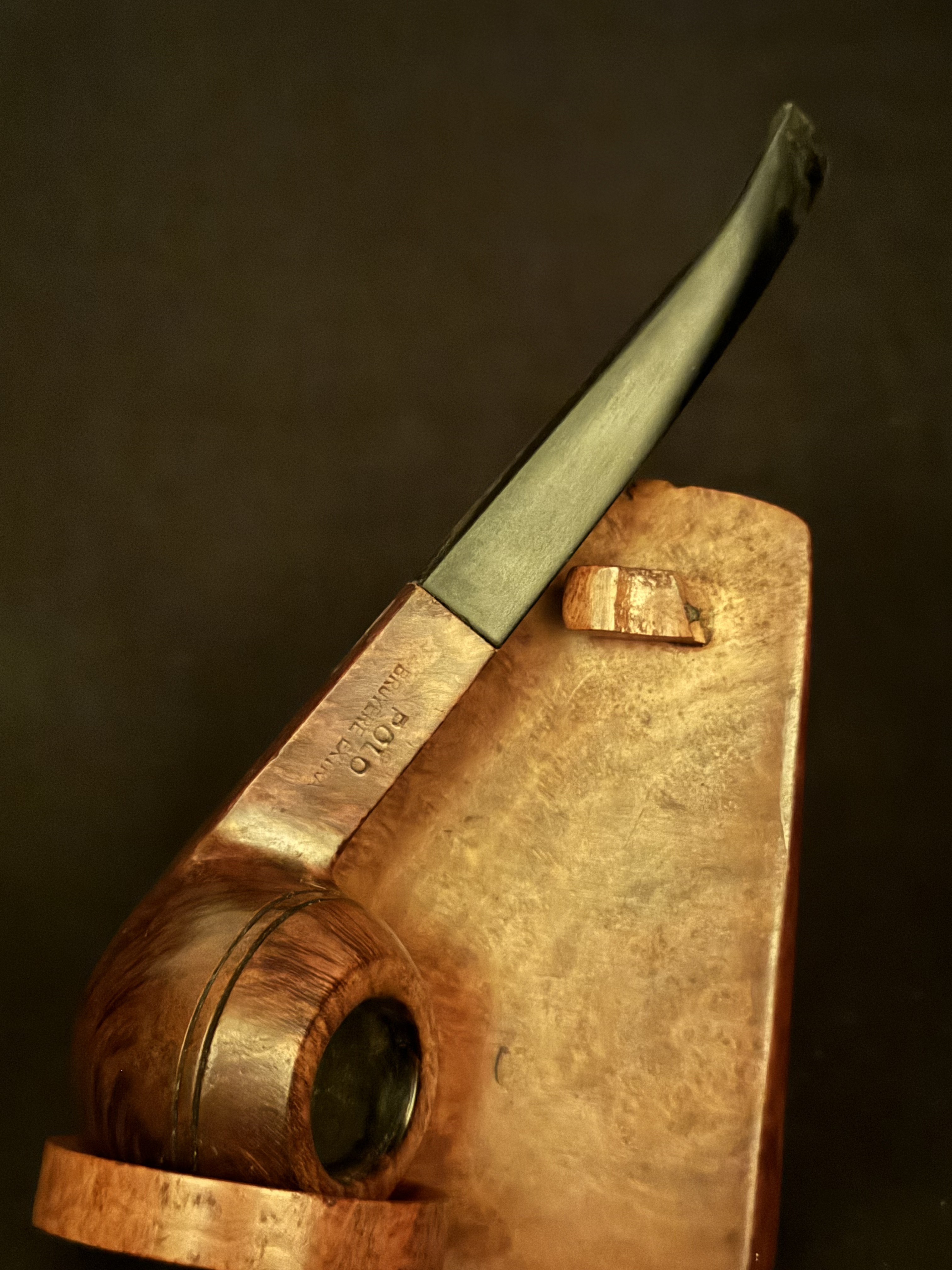 Denicotea Durable Polo Bruyere Extra 60 Smooth Bent Bulldog Diamond Shank Estate Pipe 4