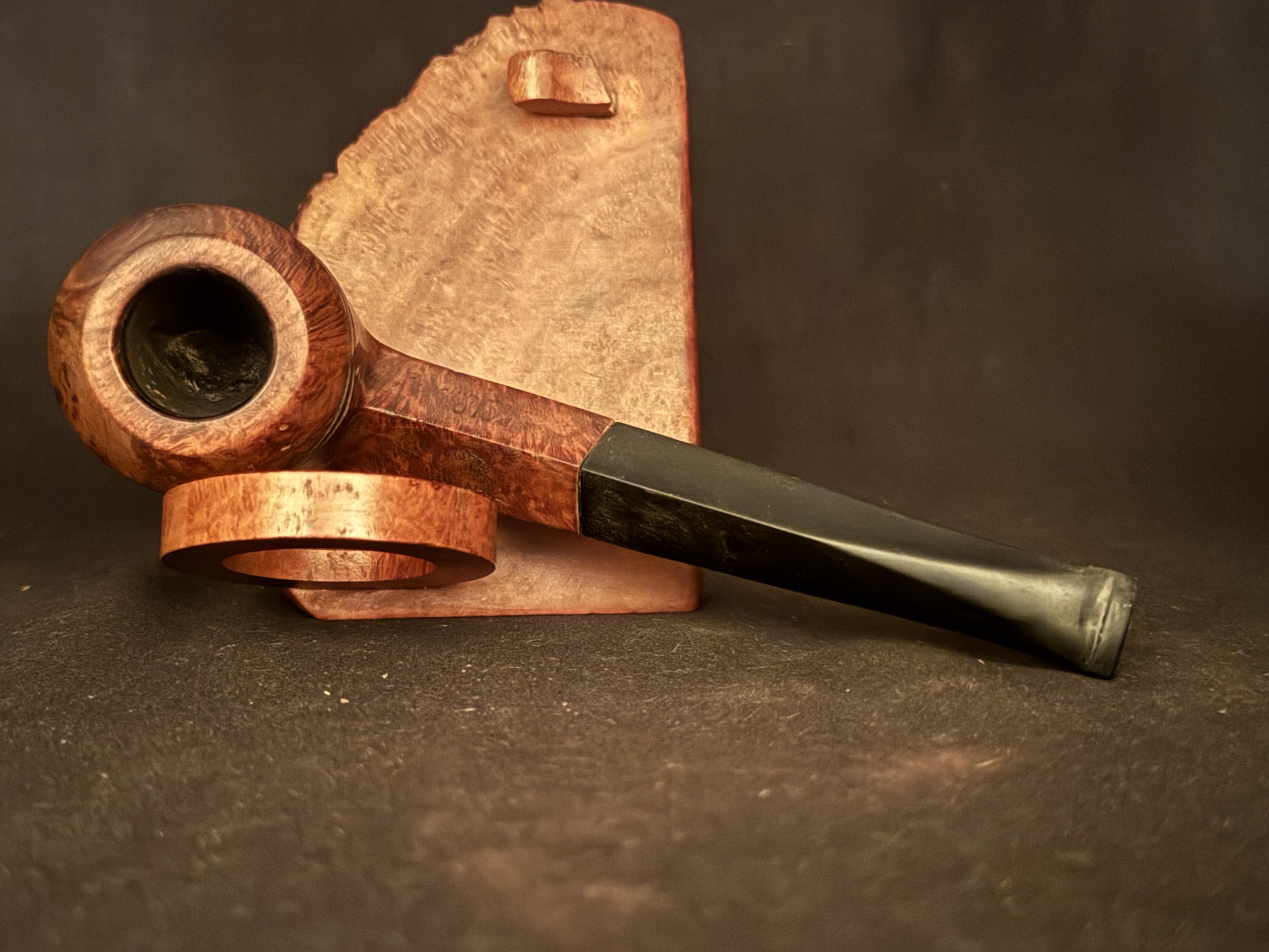 Denicotea Durable Polo Bruyere Extra 60 Smooth Bent Bulldog Diamond Shank Estate Pipe 10