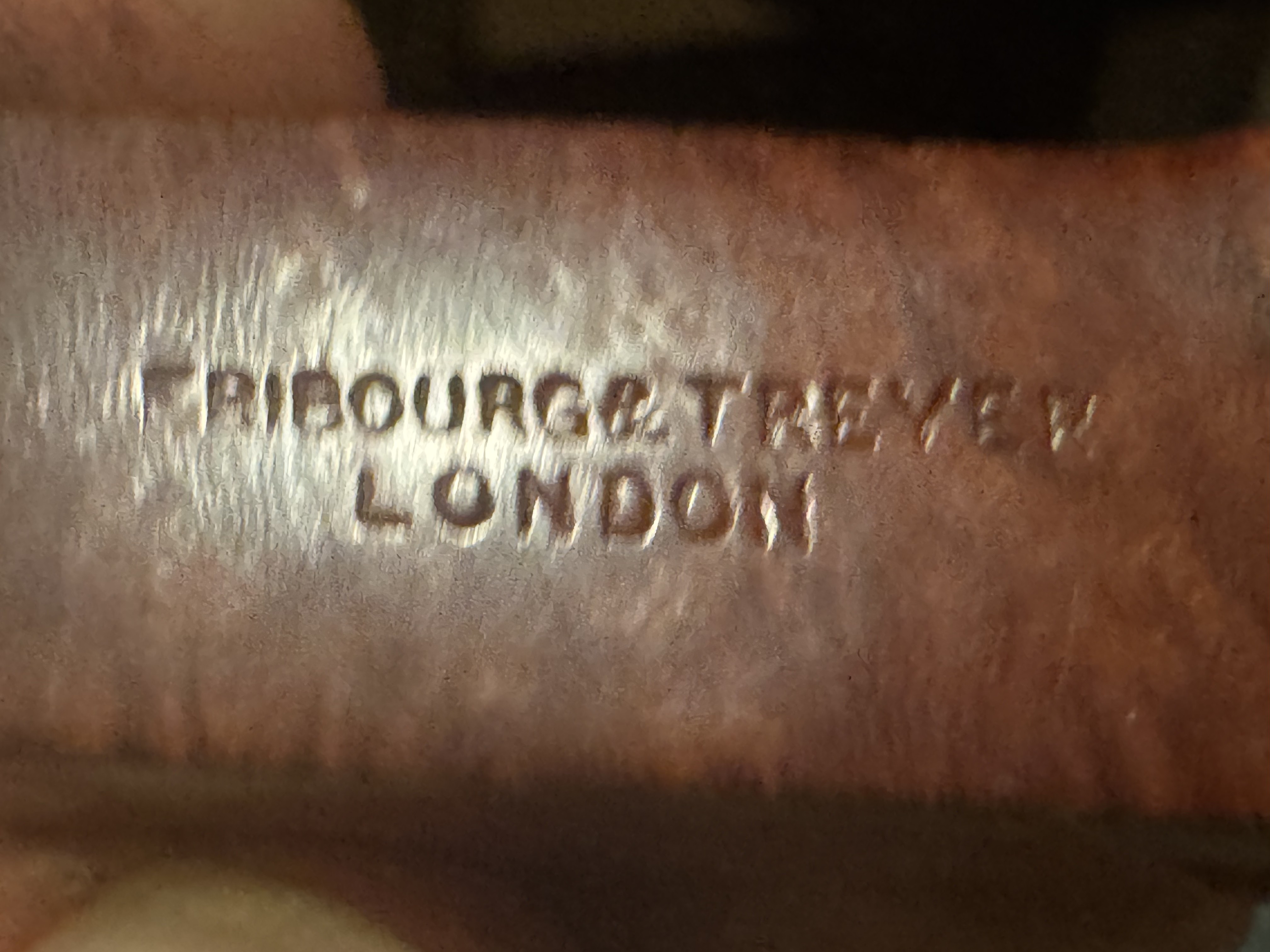 F&T Fribourg & Trever London Super Grain Smooth Bent Bulldog Diamond Shank Estate Pipe 3