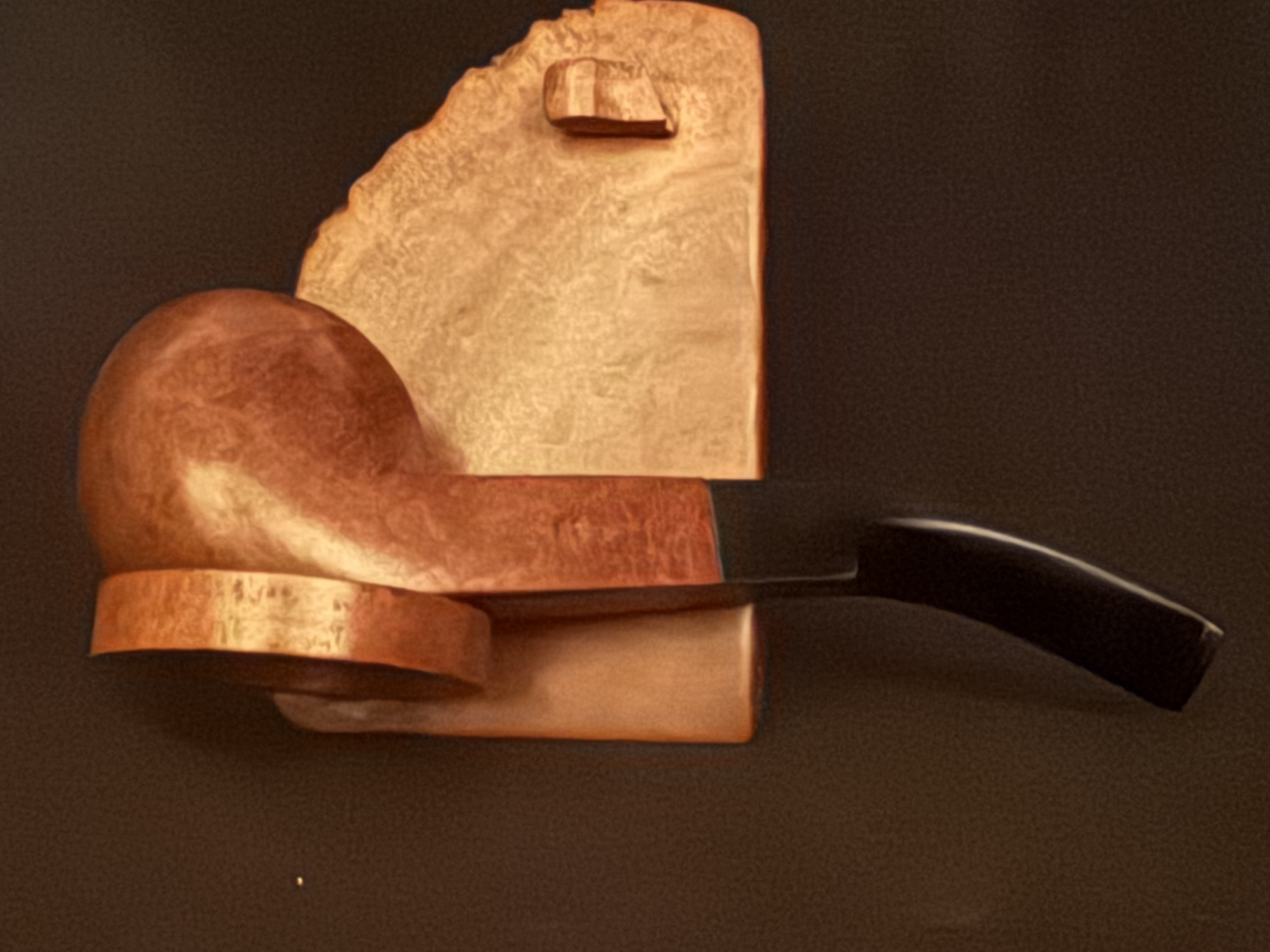 F&T Fribourg & Trever London Super Grain Smooth Bent Bulldog Diamond Shank Estate Pipe 10