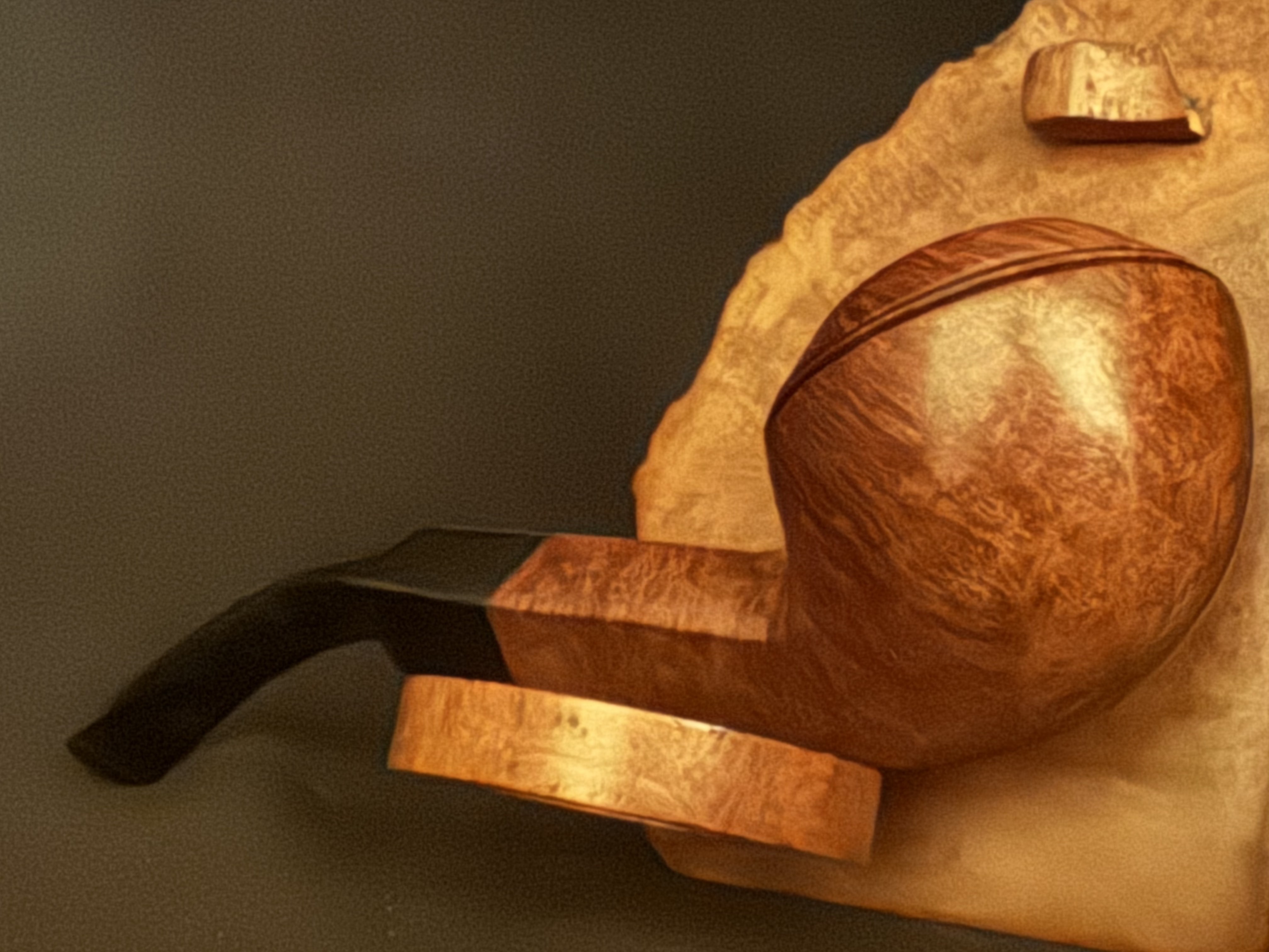 F&T Fribourg & Trever London Super Grain Smooth Bent Bulldog Diamond Shank Estate Pipe 12