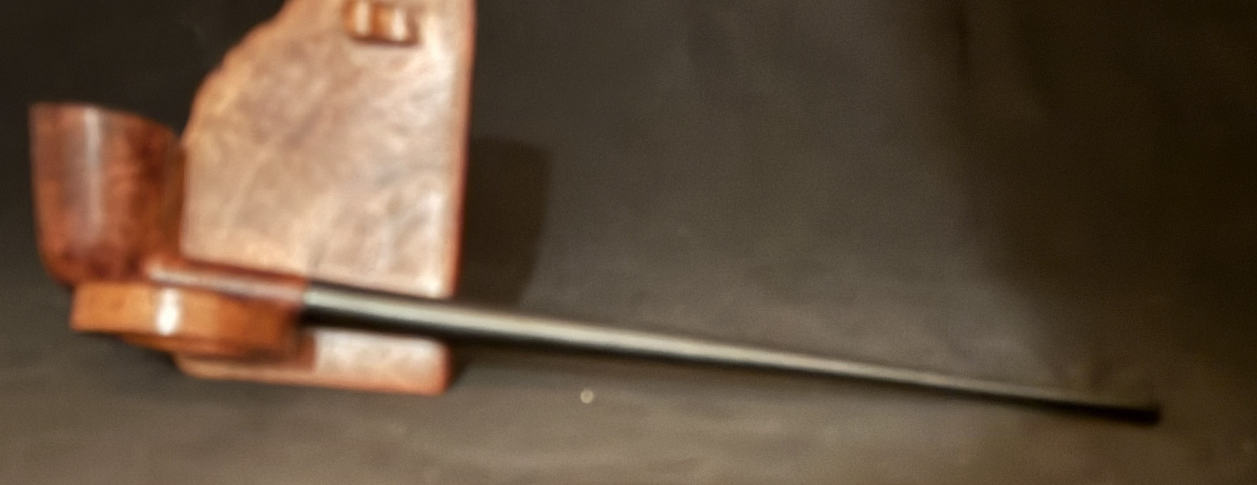 Old Briar Smooth Straight Dublin Churchwarden Estate Pipe, Fishtail, No Filter 3