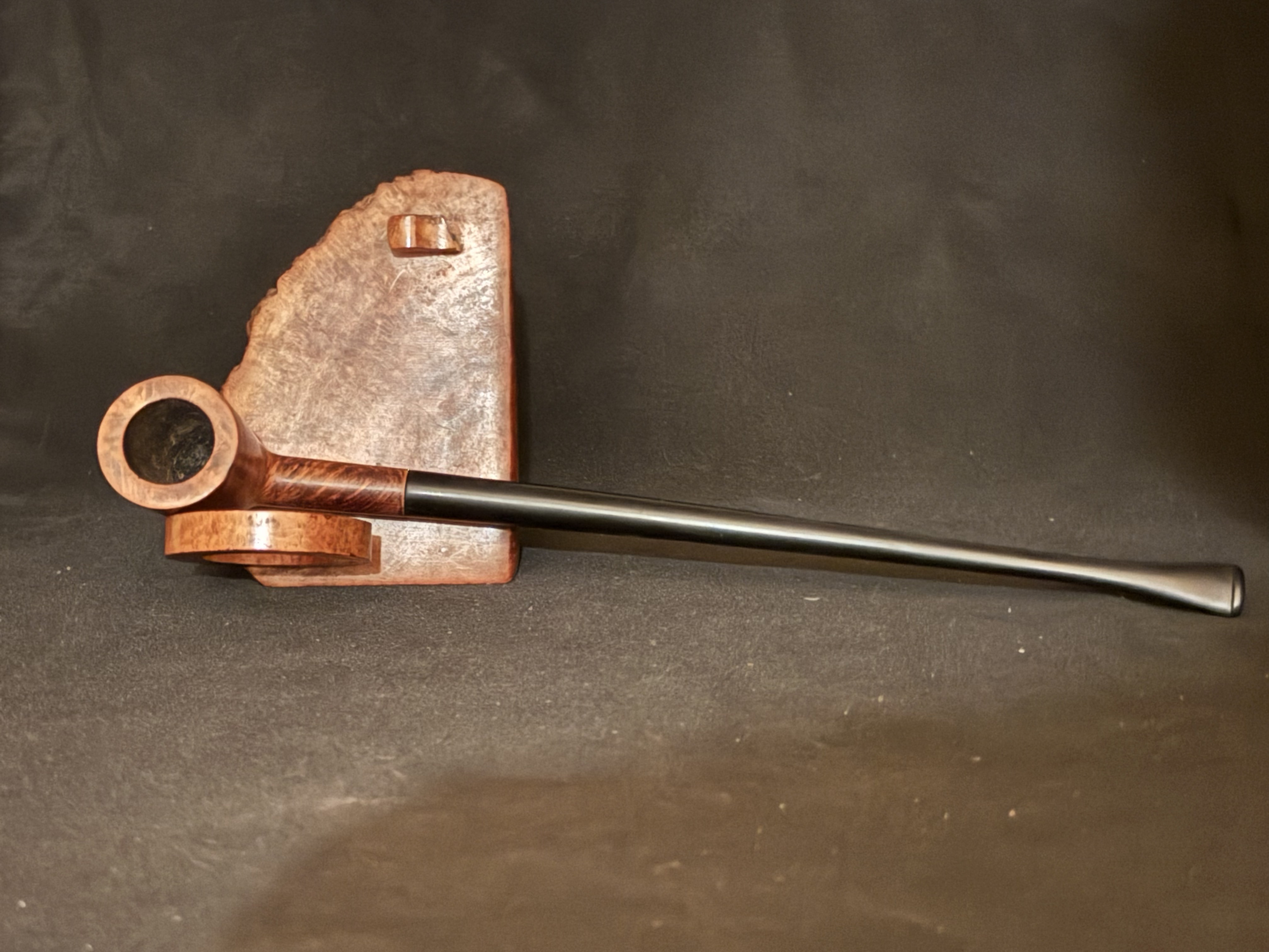 Old Briar Smooth Straight Dublin Churchwarden Estate Pipe, Fishtail, No Filter 5