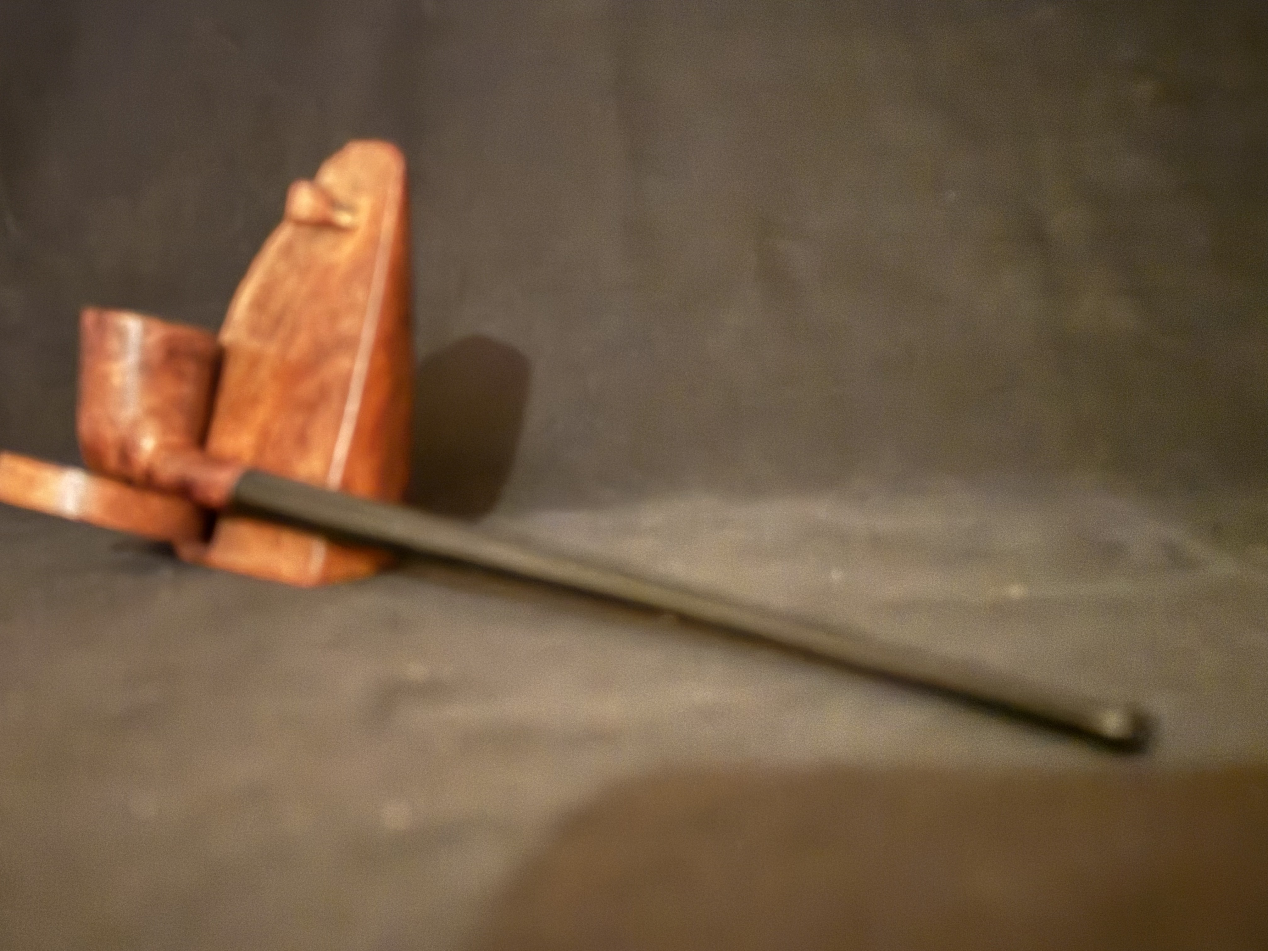 Old Briar Smooth Straight Dublin Churchwarden Estate Pipe, Fishtail, No Filter 8