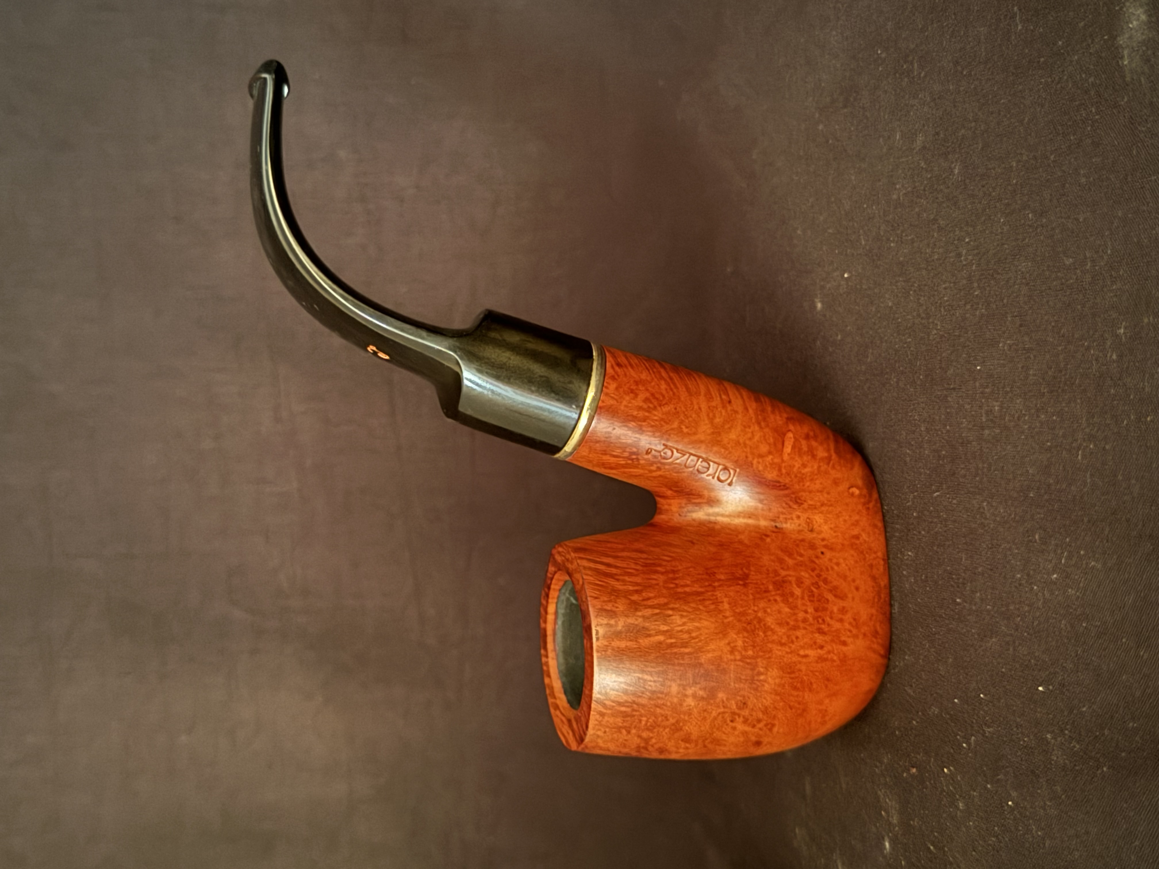 Lorenzo Alto 6015/1 Smooth Full Bent Sitter Oom Paul, Unsmoked New Old Stock