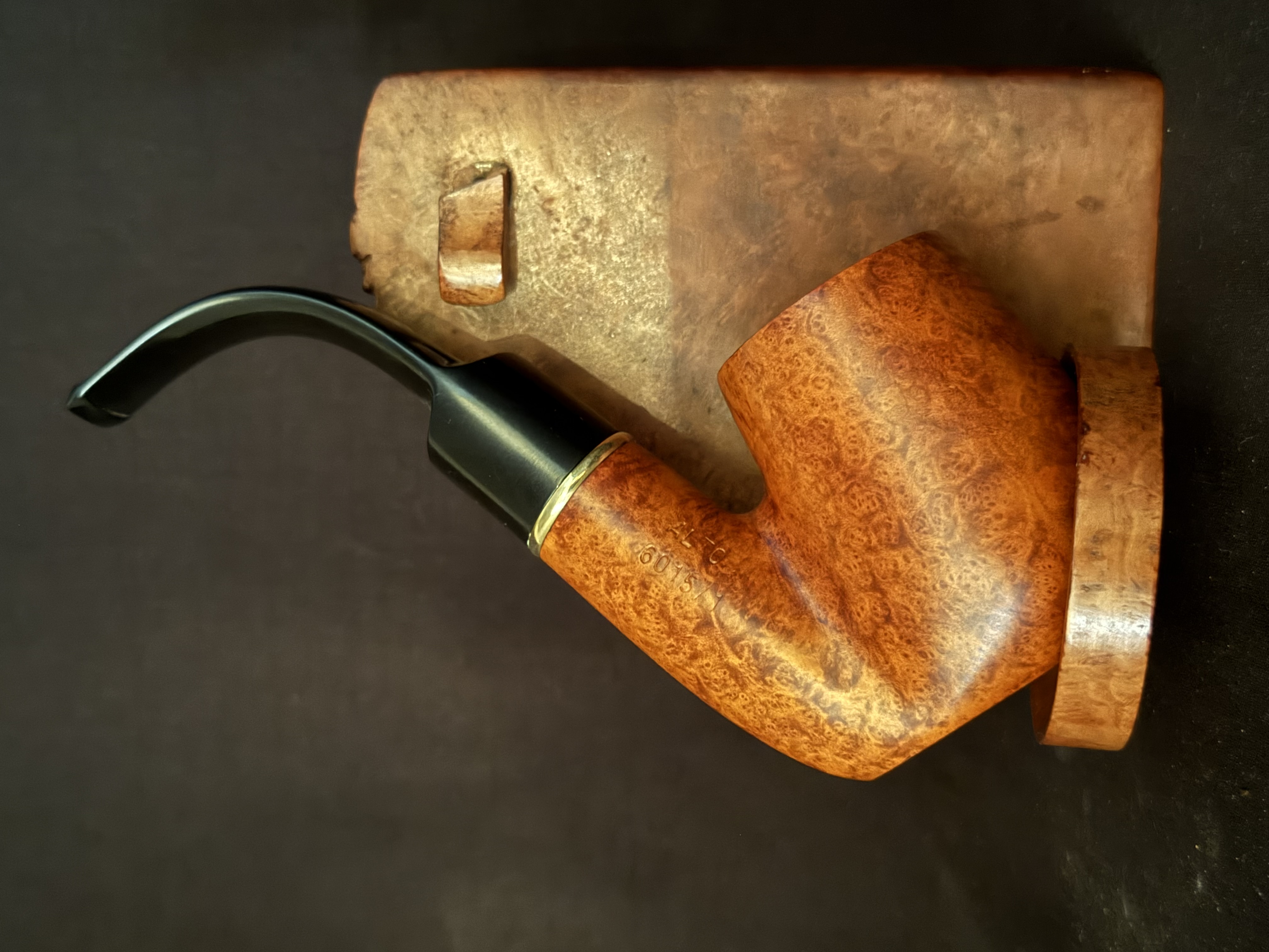 Lorenzo Alto 6015/1 Smooth Full Bent Sitter Oom Paul, Unsmoked New Old Stock 4