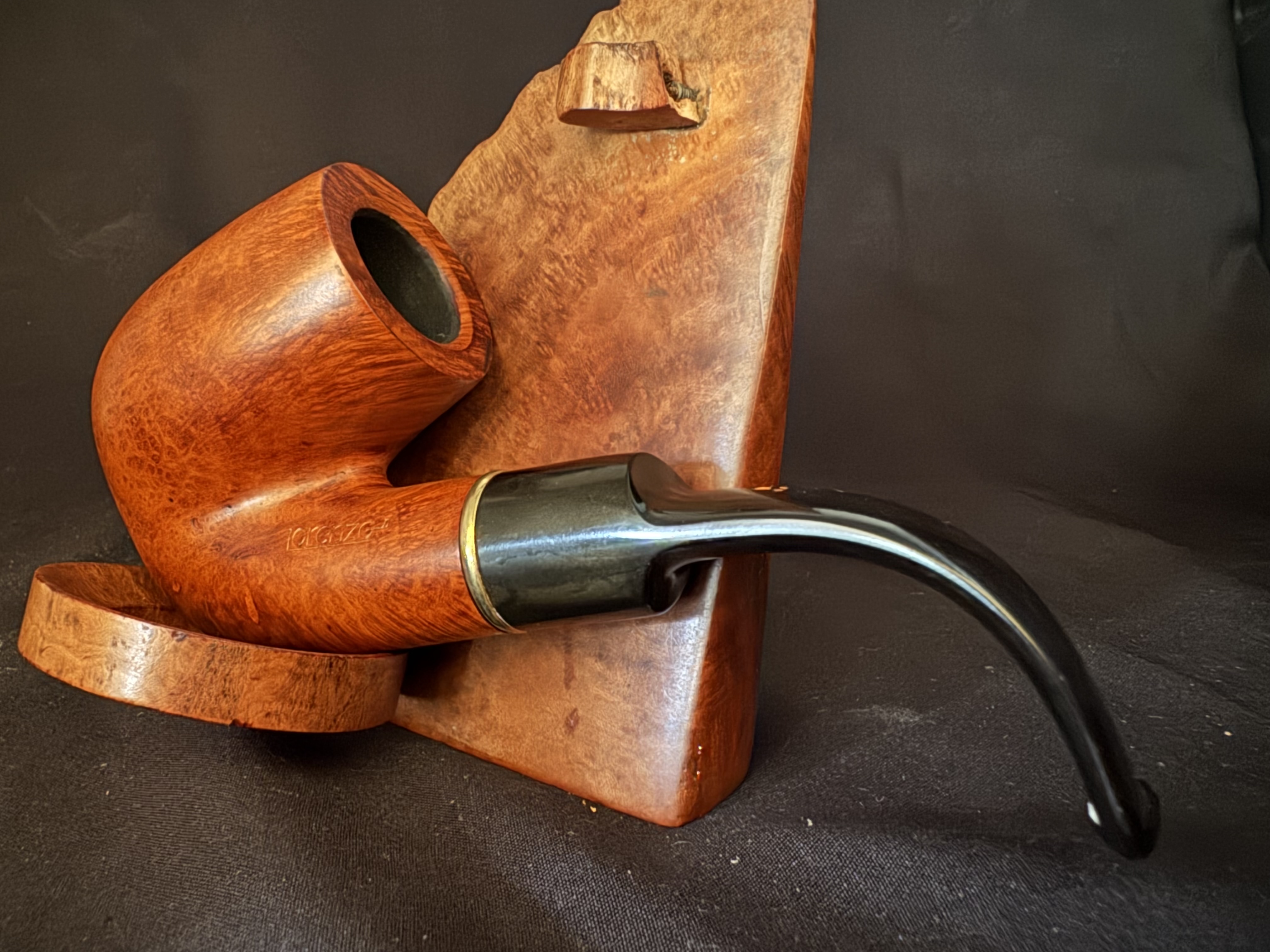 Lorenzo Alto 6015/1 Smooth Full Bent Sitter Oom Paul, Unsmoked New Old Stock 10