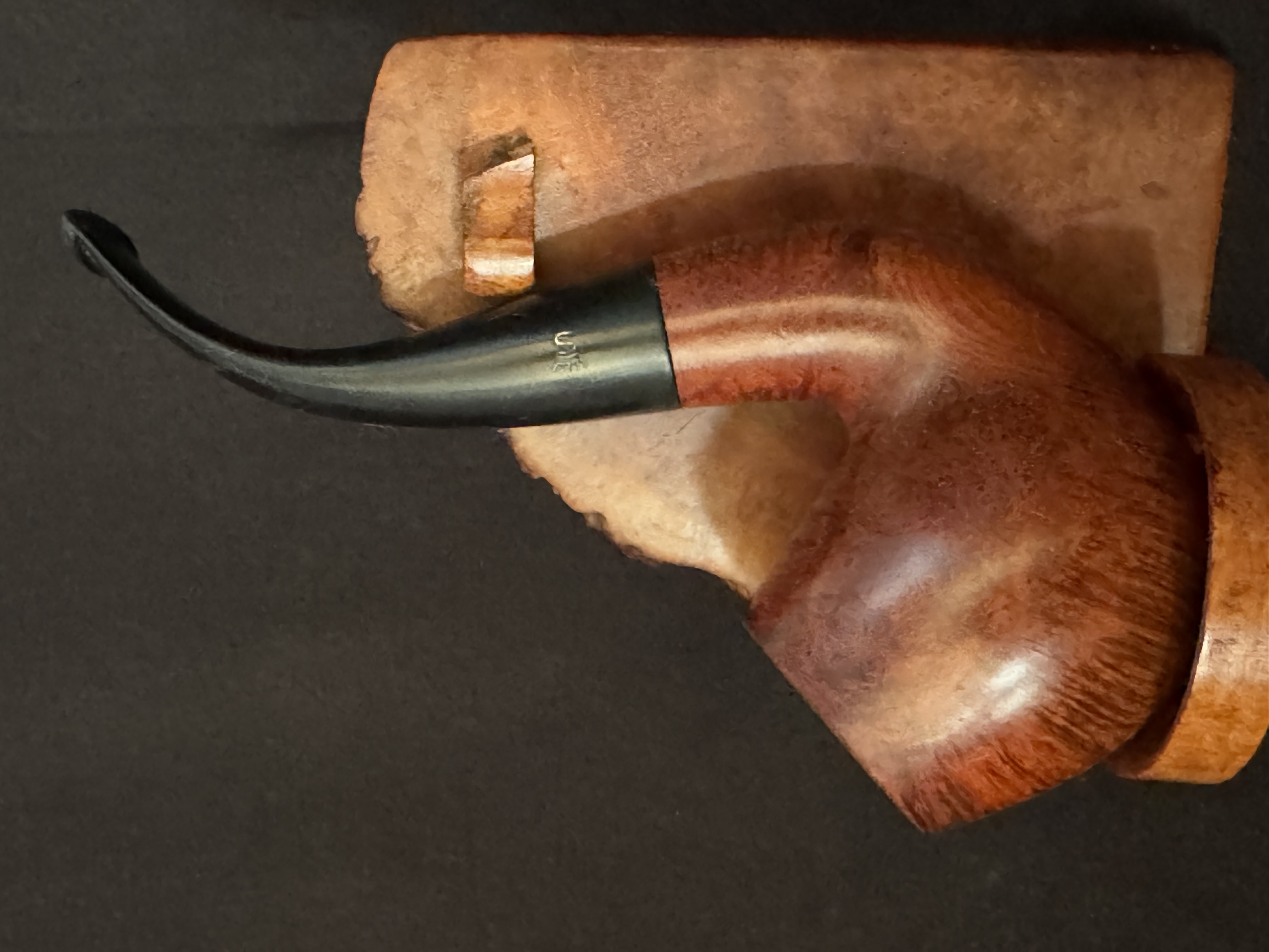 Stanwell Royal Klassic 160 Smooth Full Bent Apple Estate Pipe, Vulcanite Tapered Stem, 9mm Filter, Made in Denmark 2