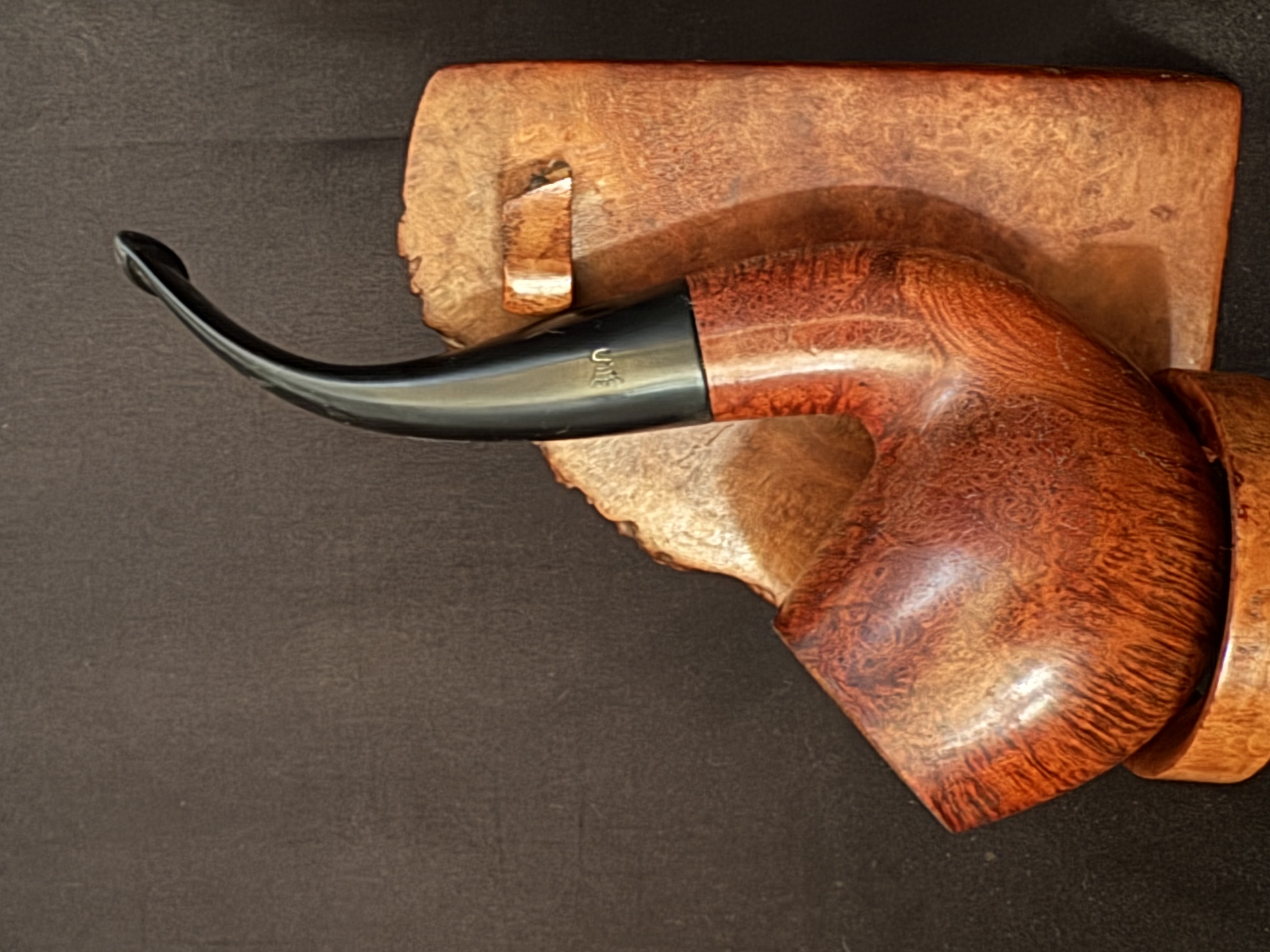 Stanwell Royal Klassic 160 Smooth Full Bent Apple Estate Pipe, Vulcanite Tapered Stem, 9mm Filter, Made in Denmark 3
