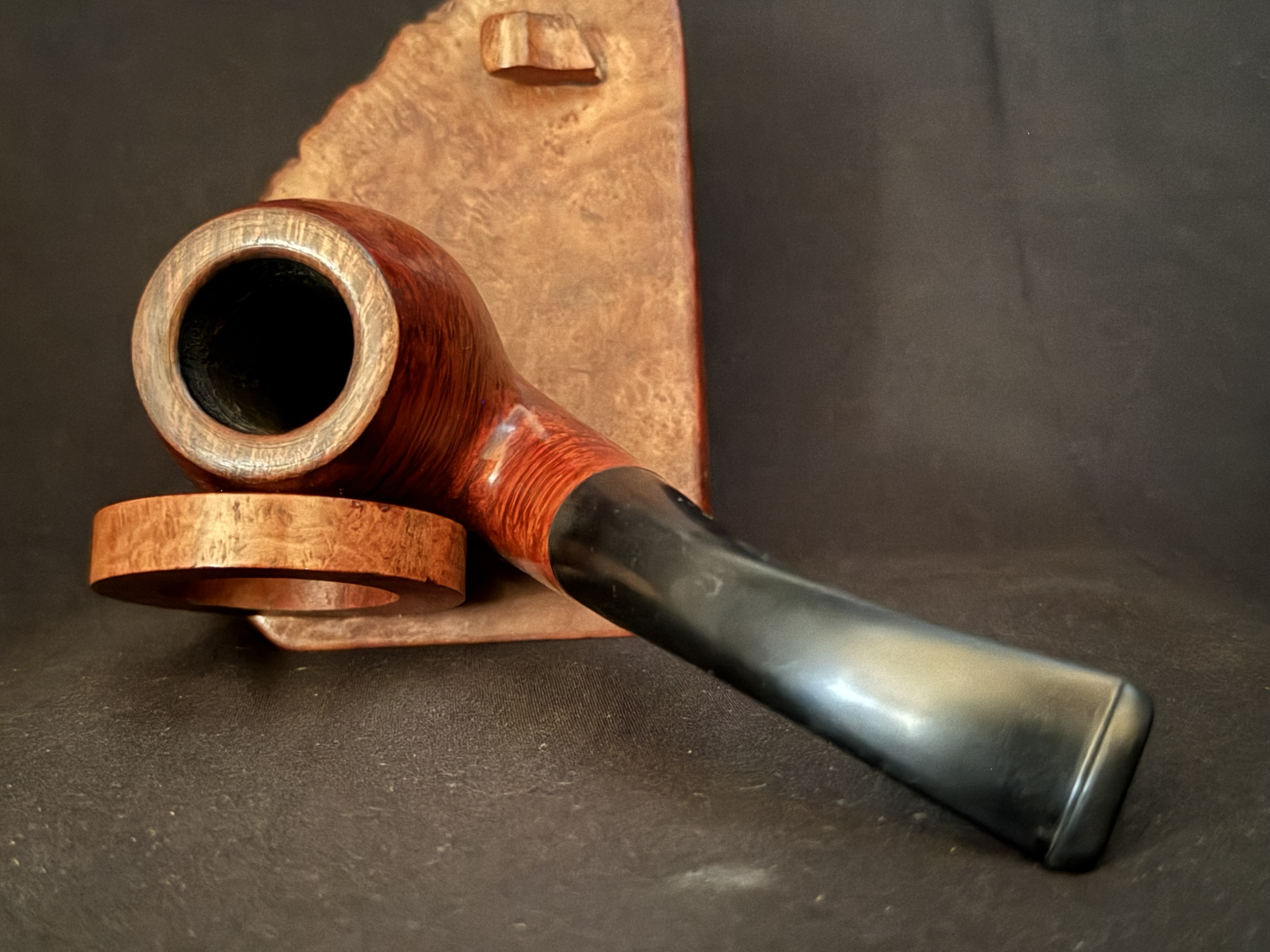 Stanwell Royal Klassic 160 Smooth Full Bent Apple Estate Pipe, Vulcanite Tapered Stem, 9mm Filter, Made in Denmark 7