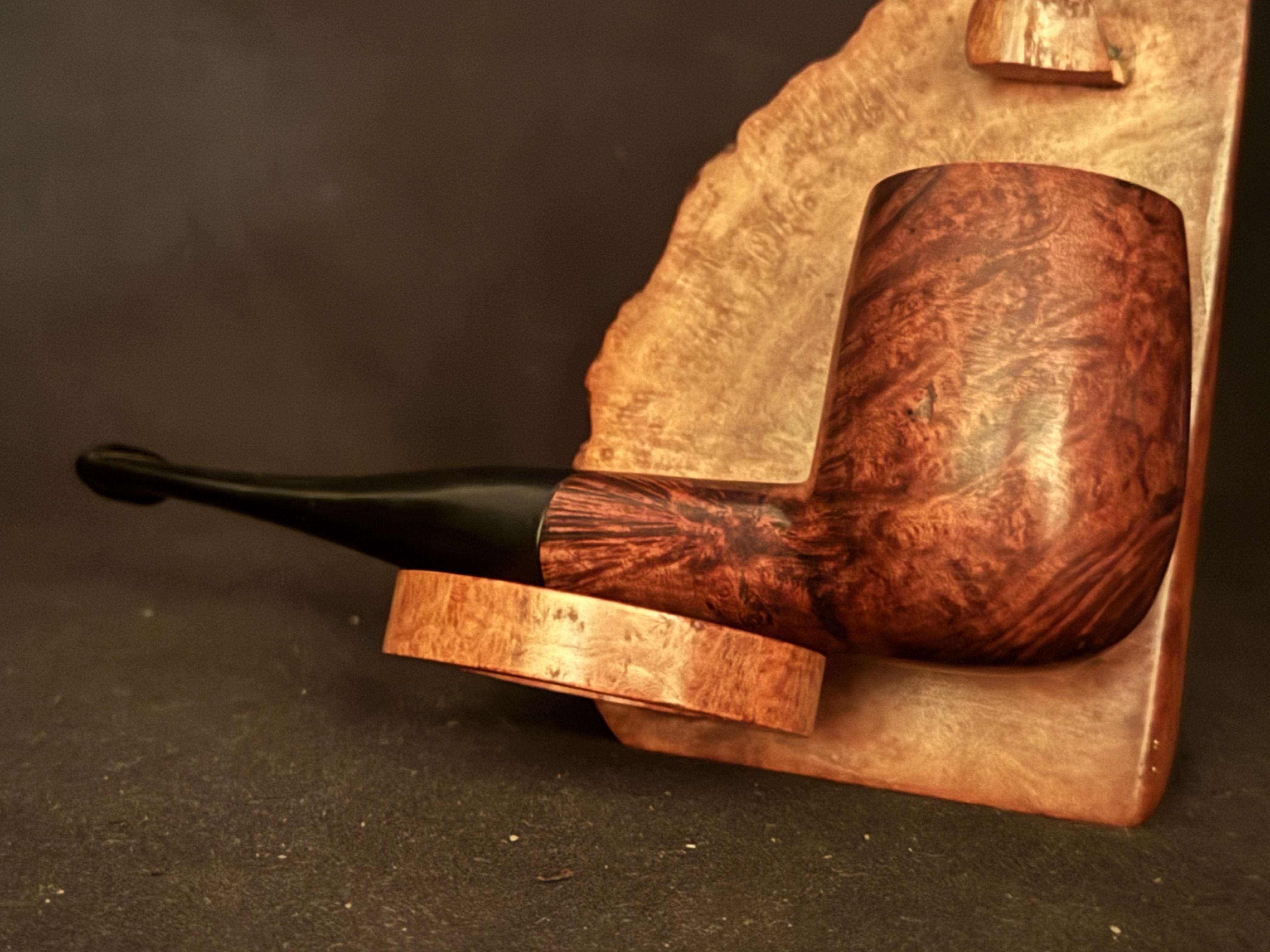 Real Briar Smooth Straight Billiard Estate Pipe - Large Size 4 - Vulcanite Tapered Stem, No Filter 10
