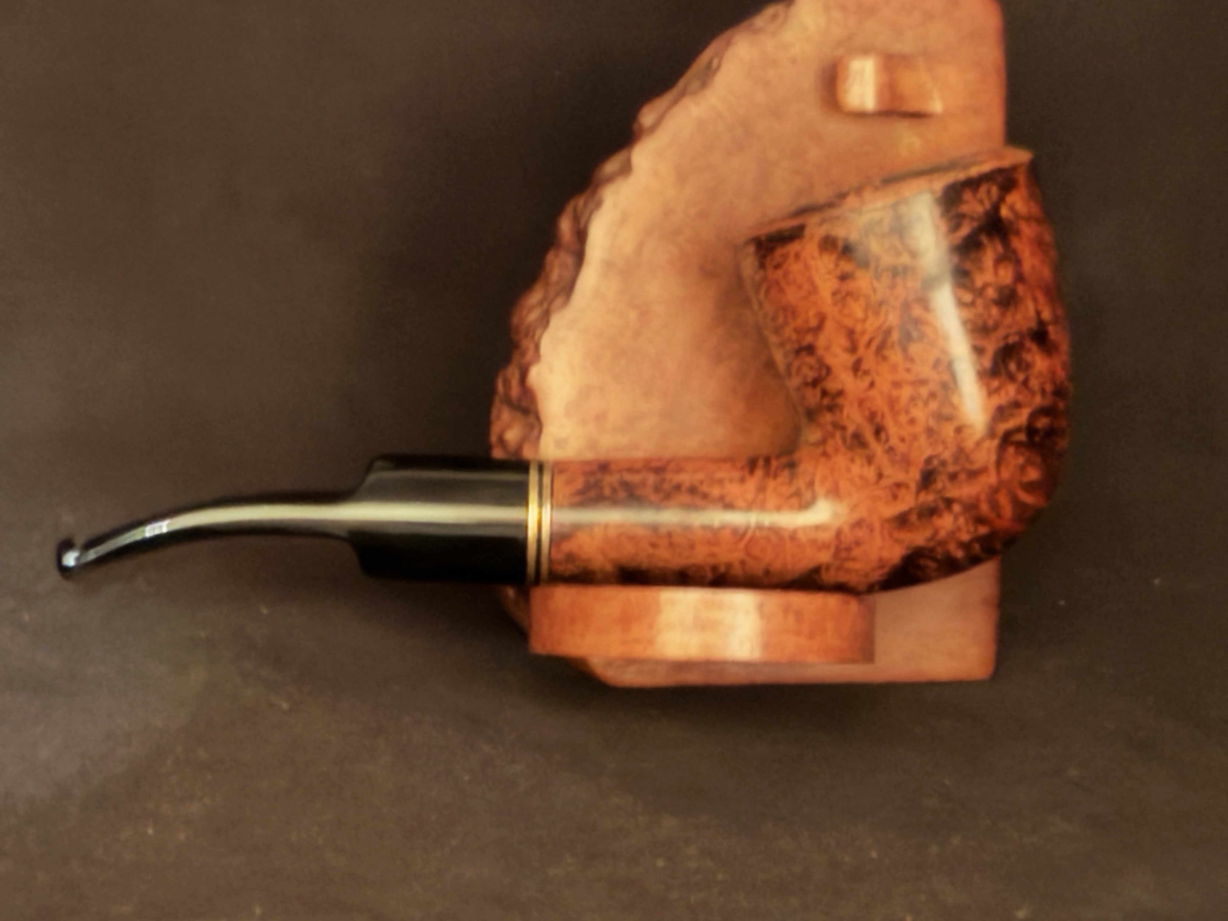 Molina Italy Smooth Straight Dublin Estate Pipe - Acrylic Saddle Stem, 9mm Filter, Fishtail 4