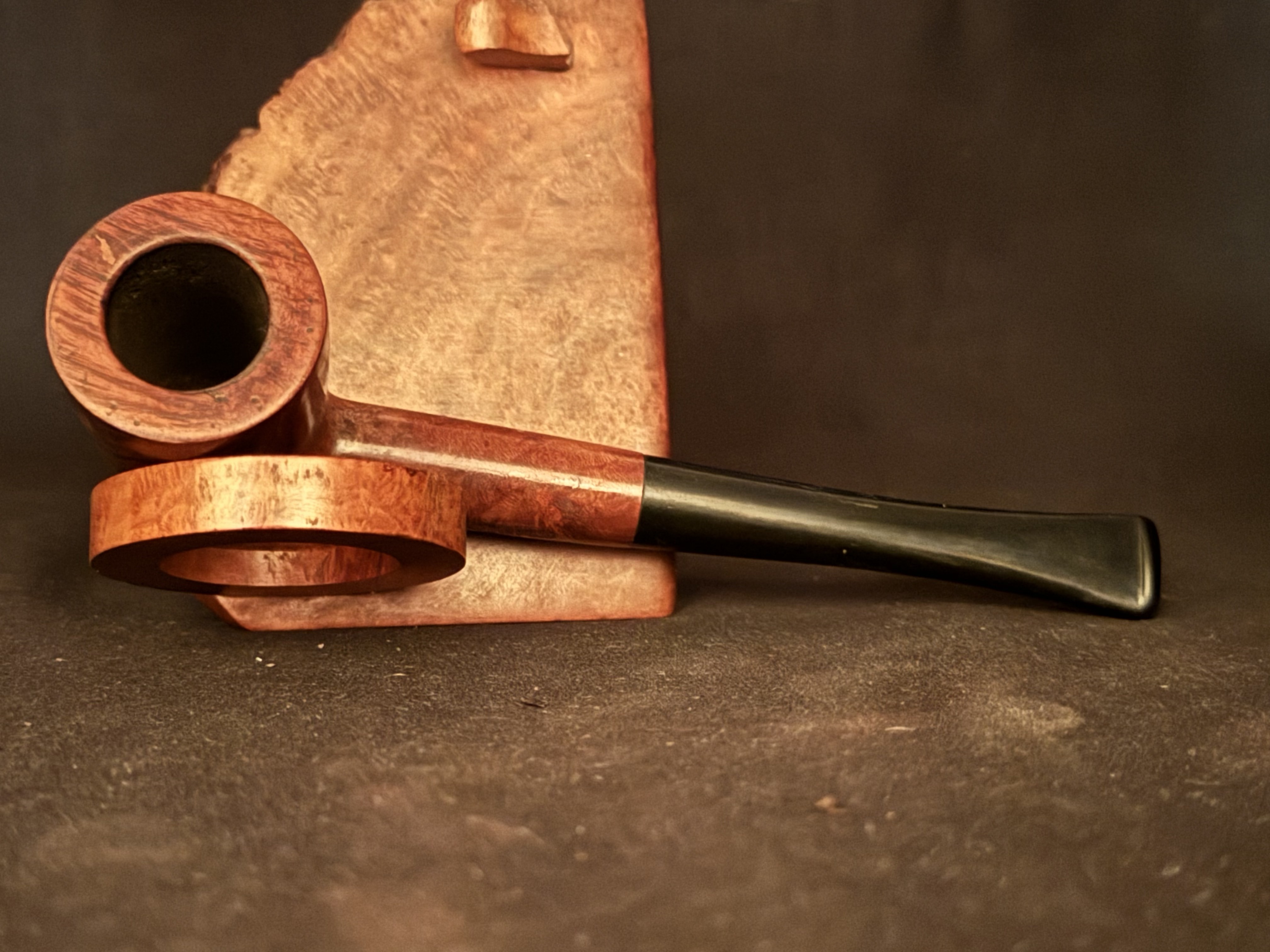 Silver Match Real Briar 121 Smooth Dublin Estate Pipe - Vulcanite Tapered Fishtail Stem 5