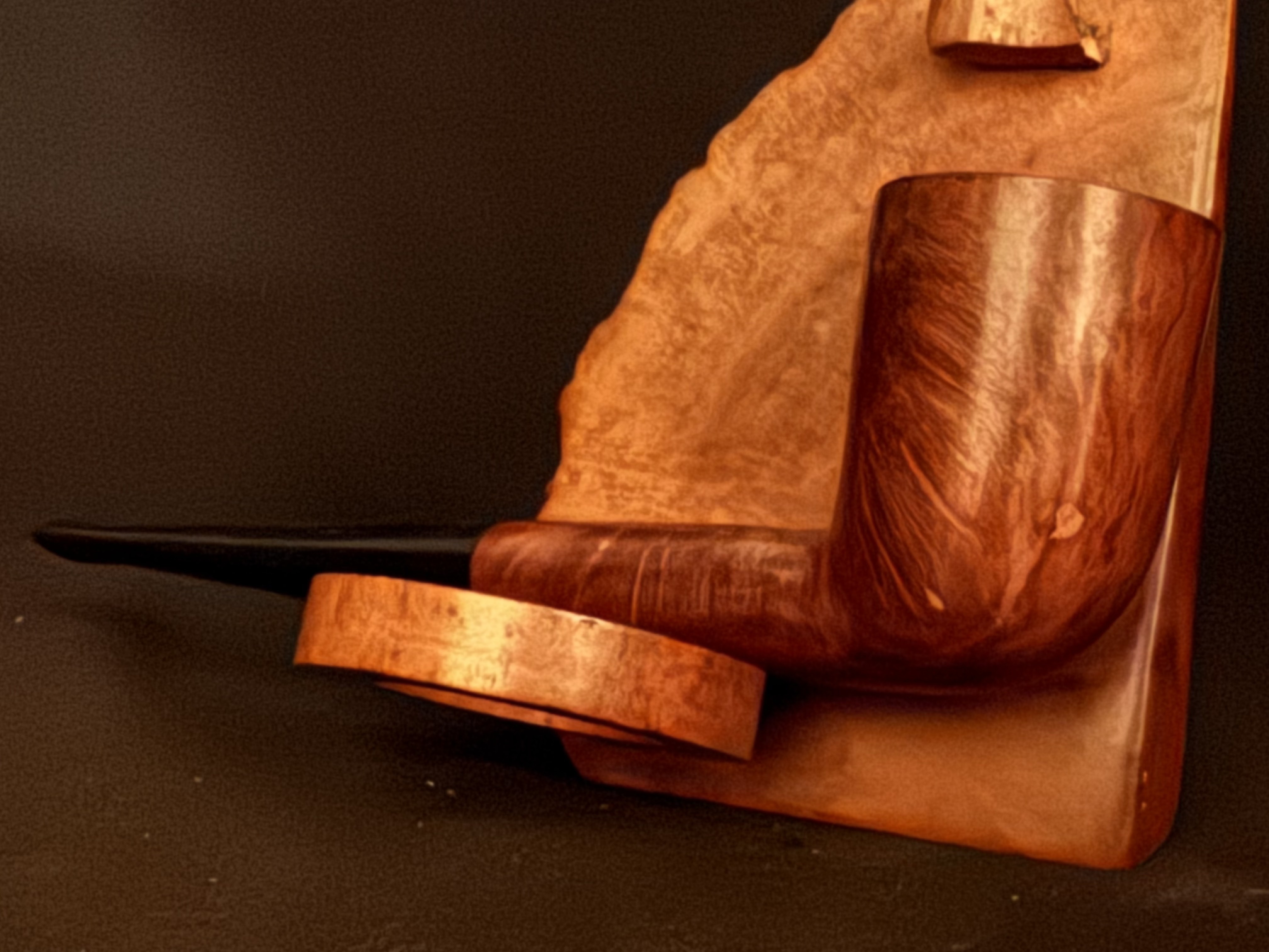 Silver Match Real Briar 121 Smooth Dublin Estate Pipe - Vulcanite Tapered Fishtail Stem 6