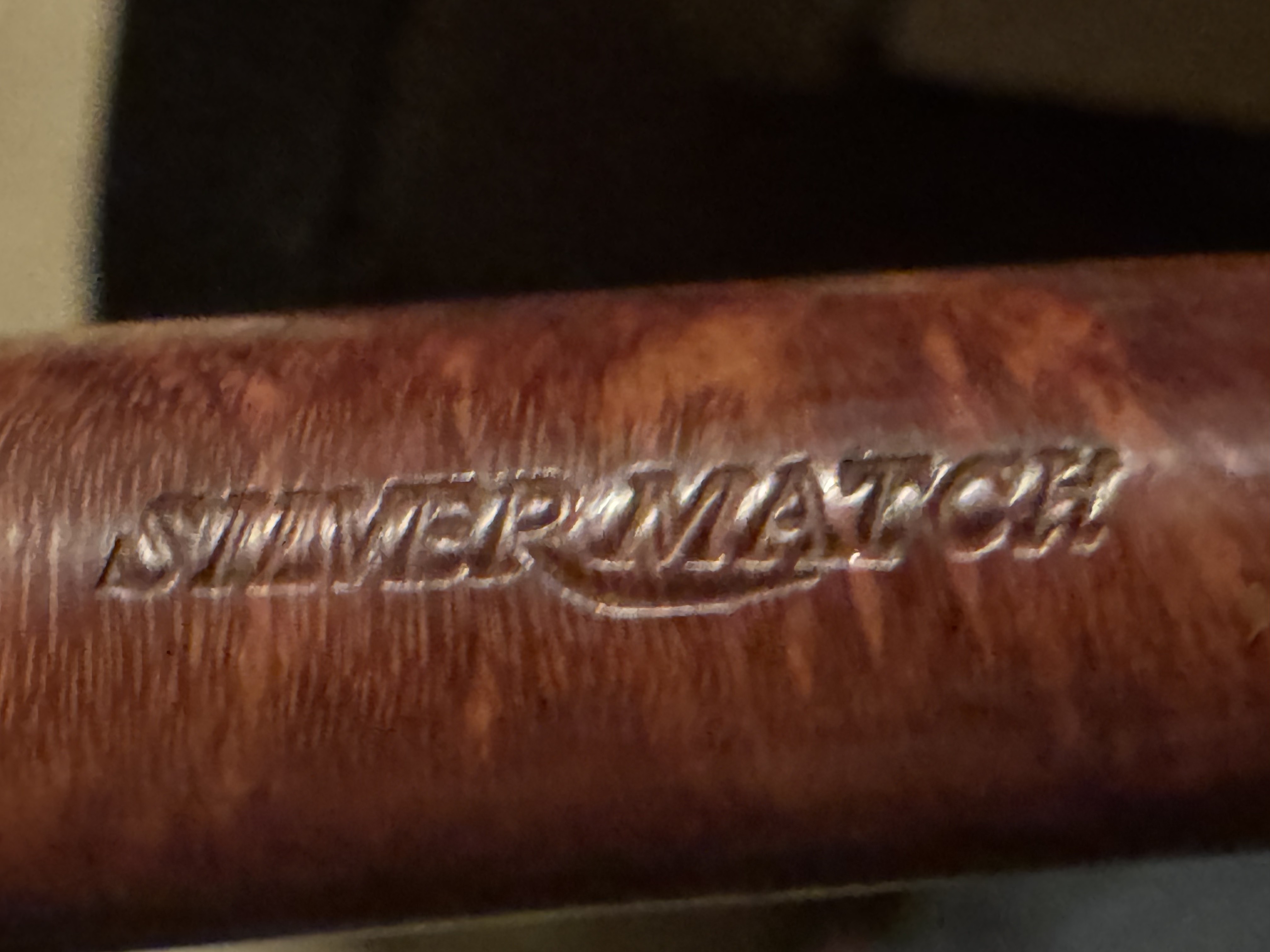 Silver Match Real Briar 121 Smooth Dublin Estate Pipe - Vulcanite Tapered Fishtail Stem 8