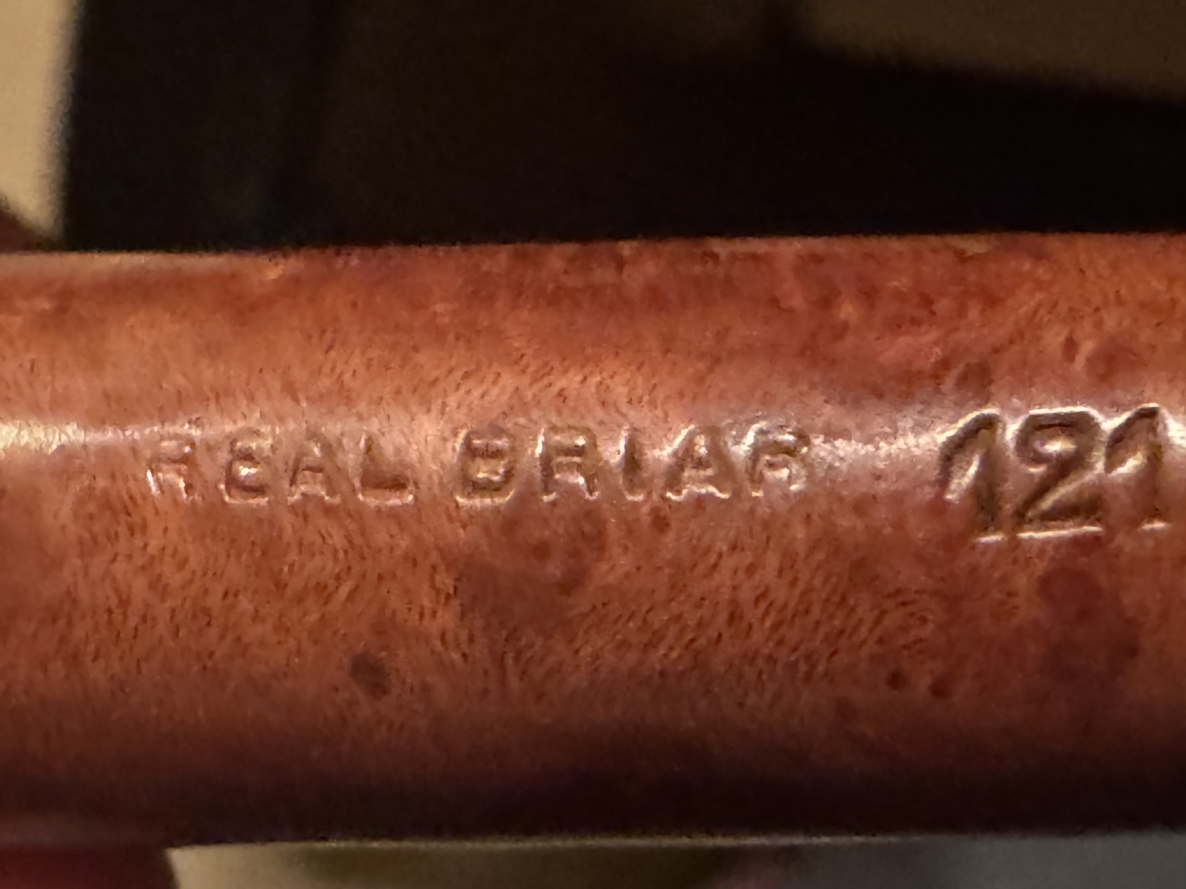Silver Match Real Briar 121 Smooth Dublin Estate Pipe - Vulcanite Tapered Fishtail Stem 9
