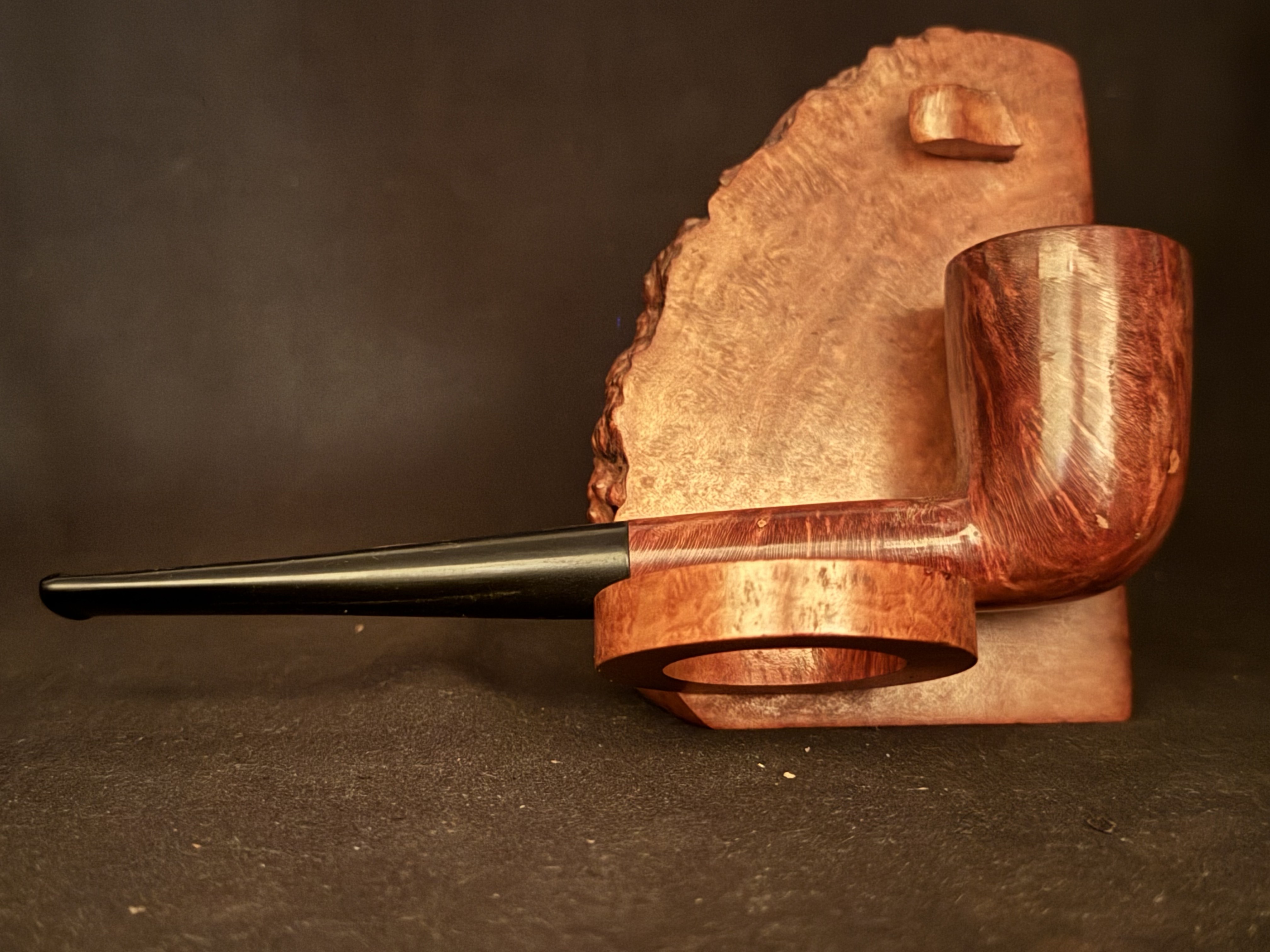 Silver Match Real Briar 121 Smooth Dublin Estate Pipe - Vulcanite Tapered Fishtail Stem 11