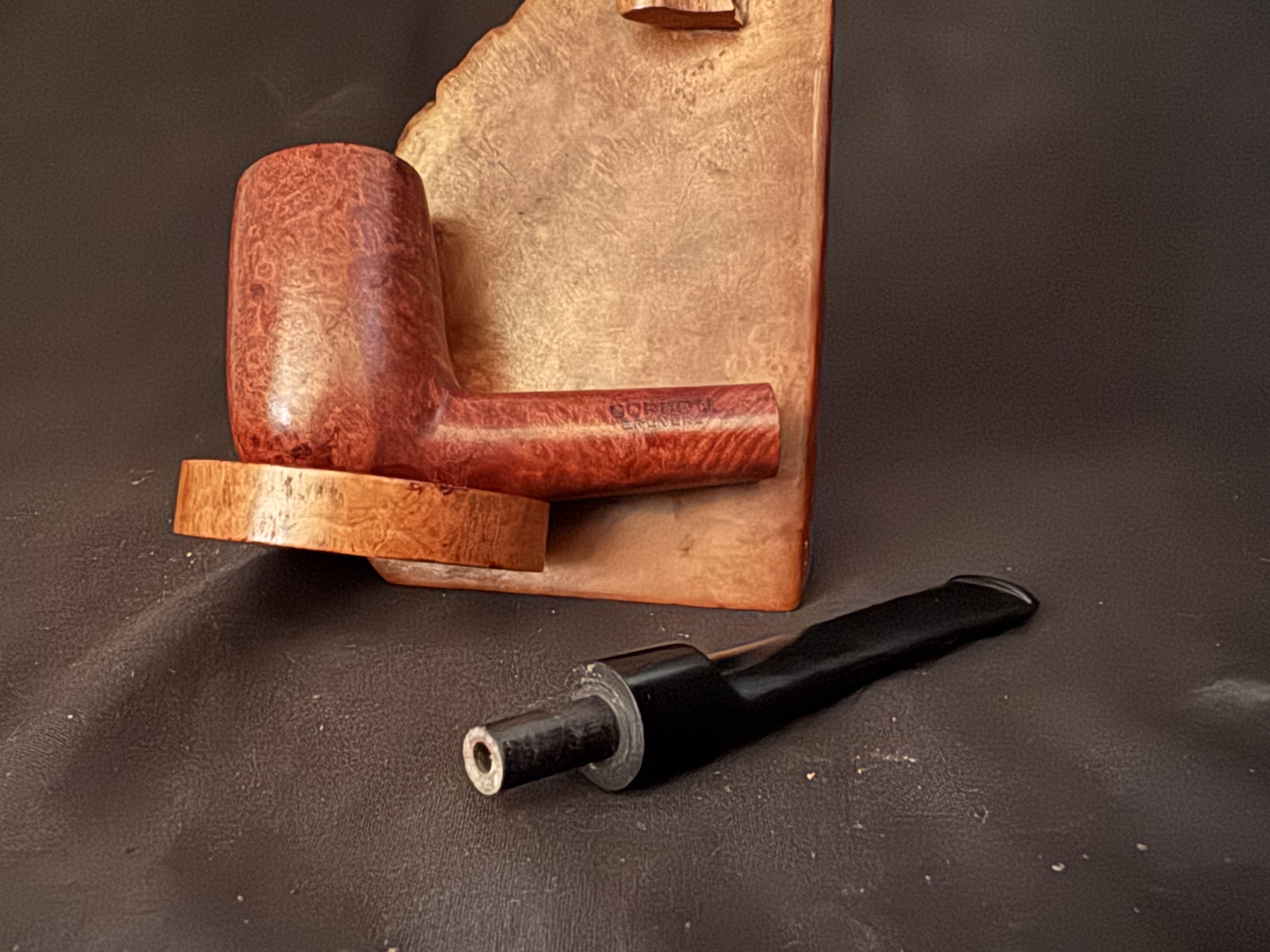 Gordon Bruyere Smooth Straight Mini Chimney Pipe, Unsmoked New Old Stock 9