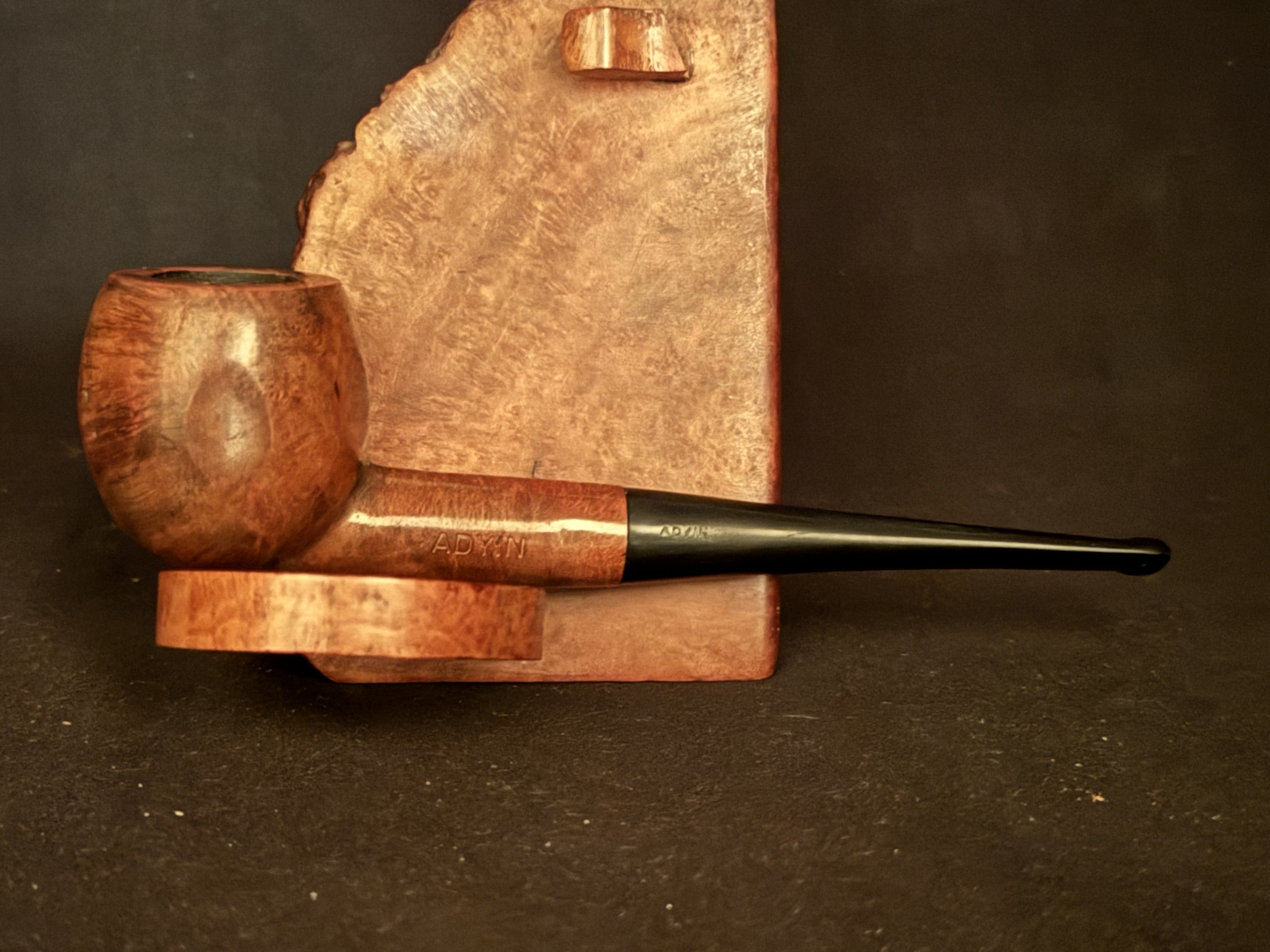 ADYIN Smooth Straight Paneled Apple Unsmoked Estate Pipe 3