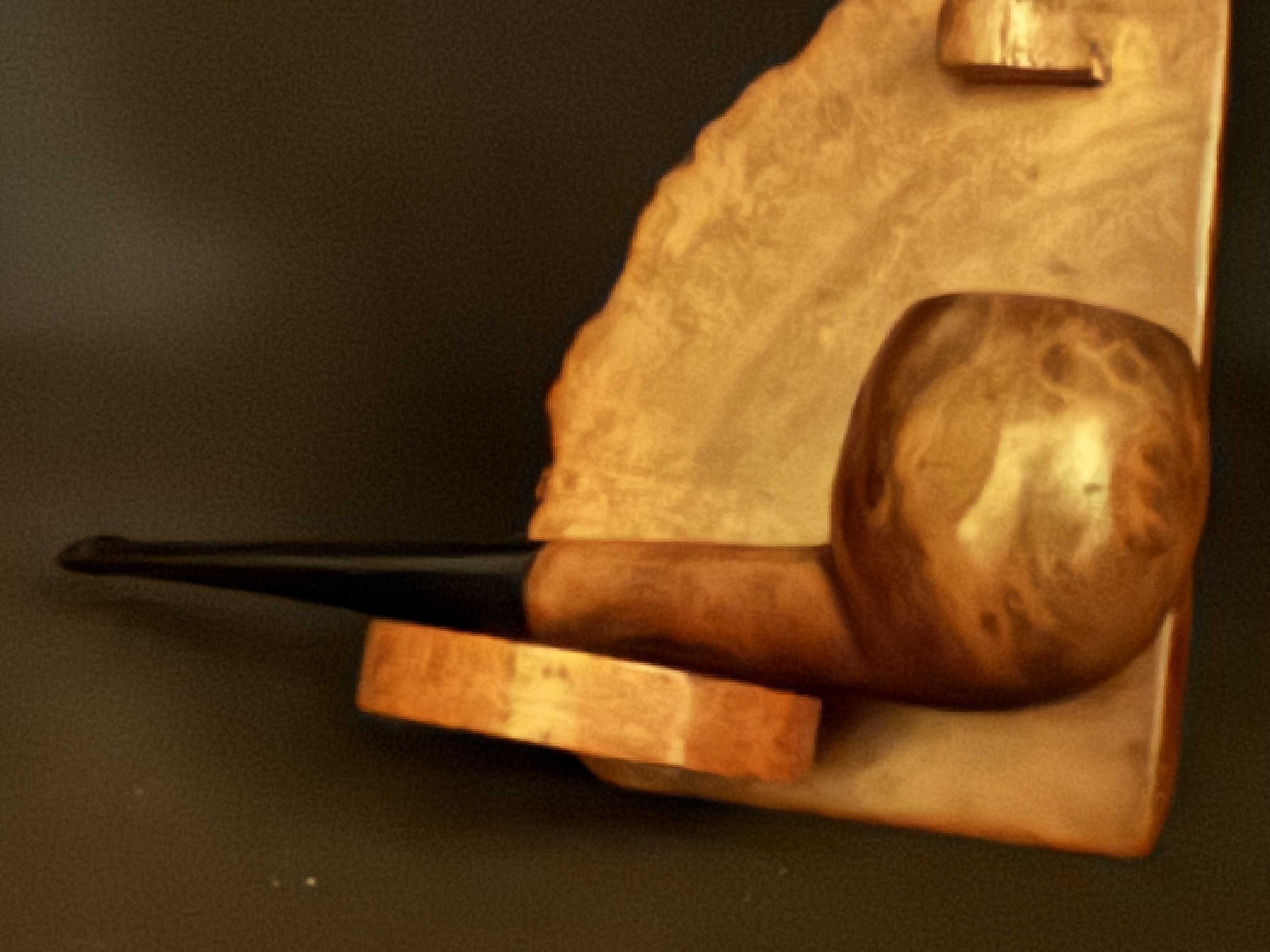 ADYIN Smooth Straight Paneled Apple Unsmoked Estate Pipe 7