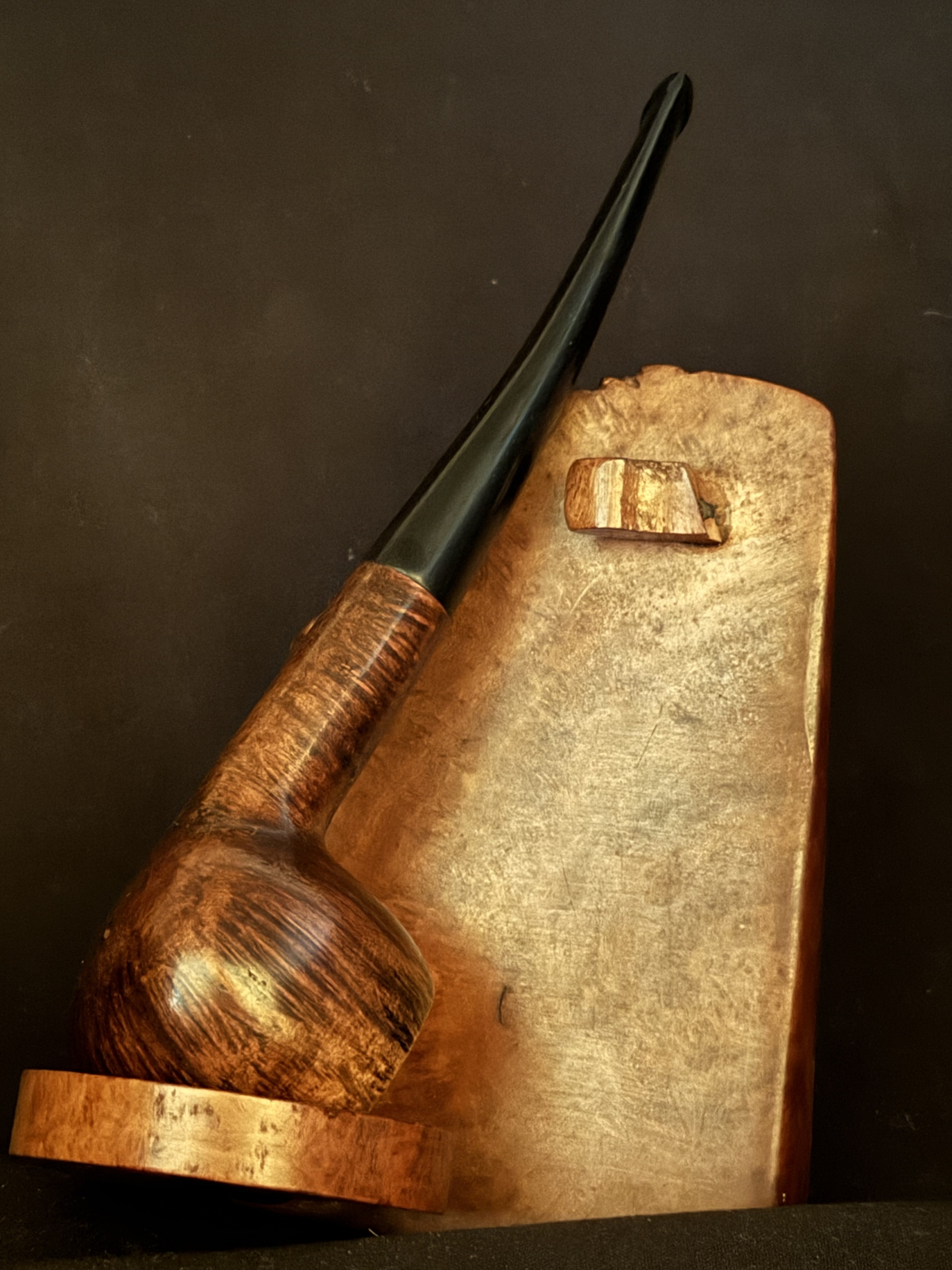 Columbia Made in France Smooth Straight Pot Estate Pipe, Vulcanite Tapered Fishtail Stem, No Filter 5